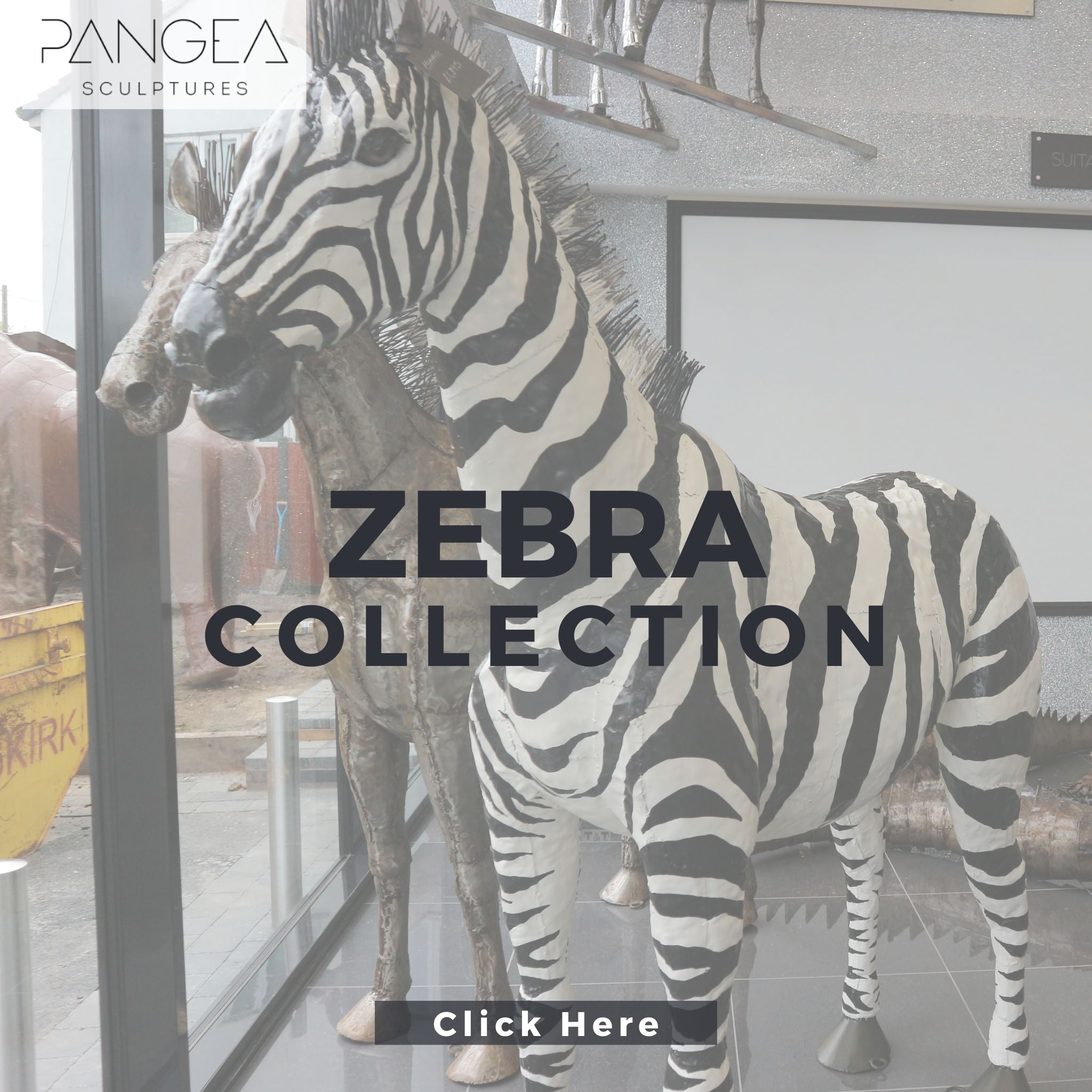 Zebra Sculptures - Pangea Sculptures