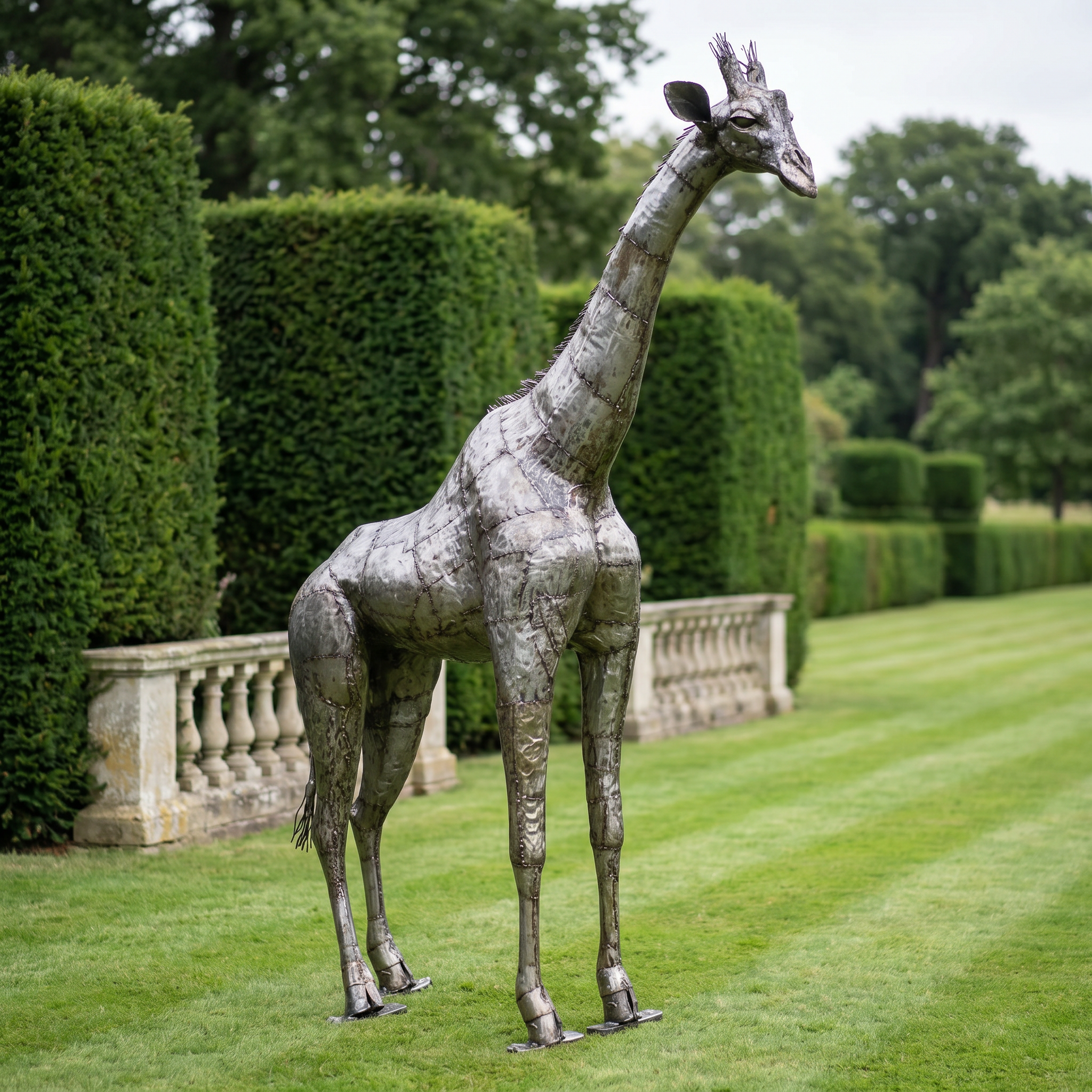 Giraffe Metal Sculpture 14ft