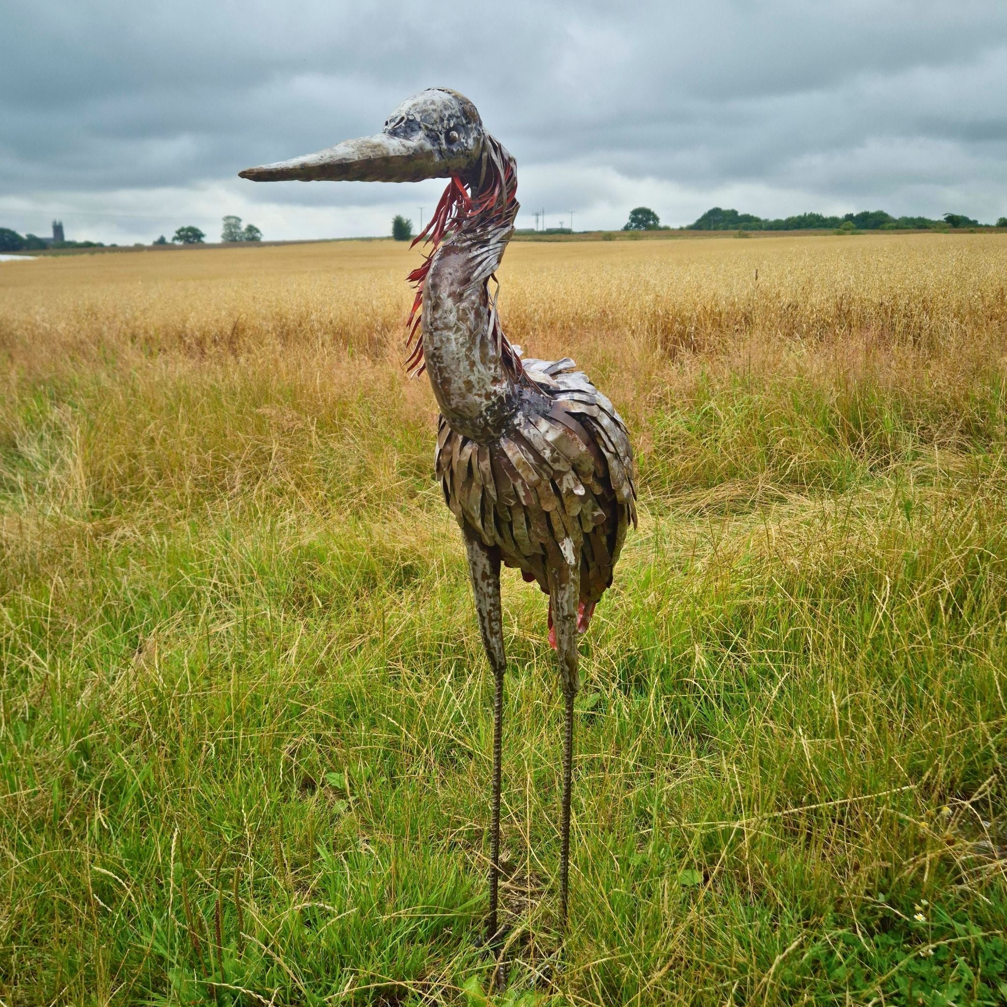Heron Metal Sculpture