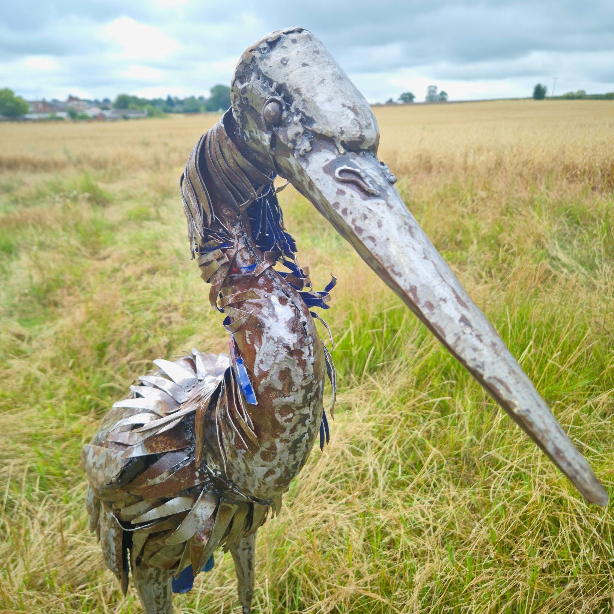 Heron Metal Sculpture