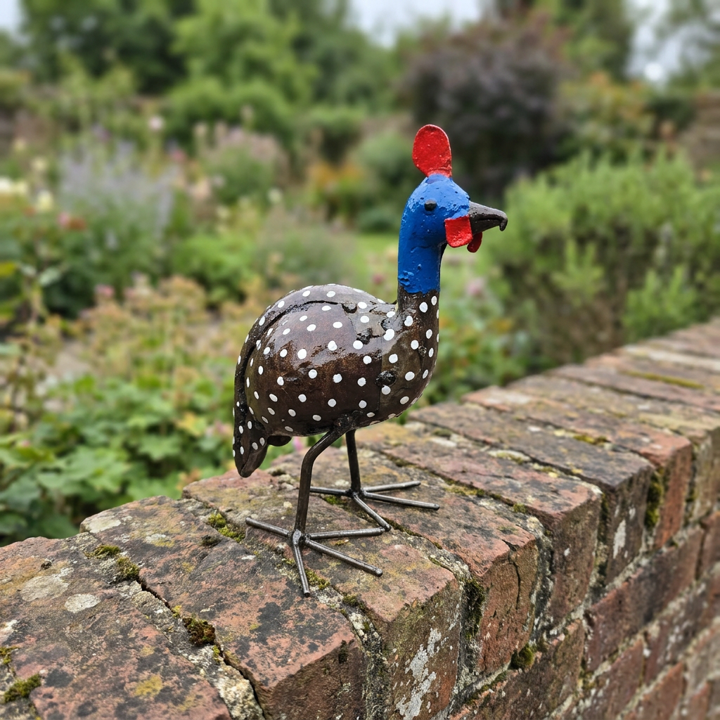 Guinea fowl Metal Sculpture