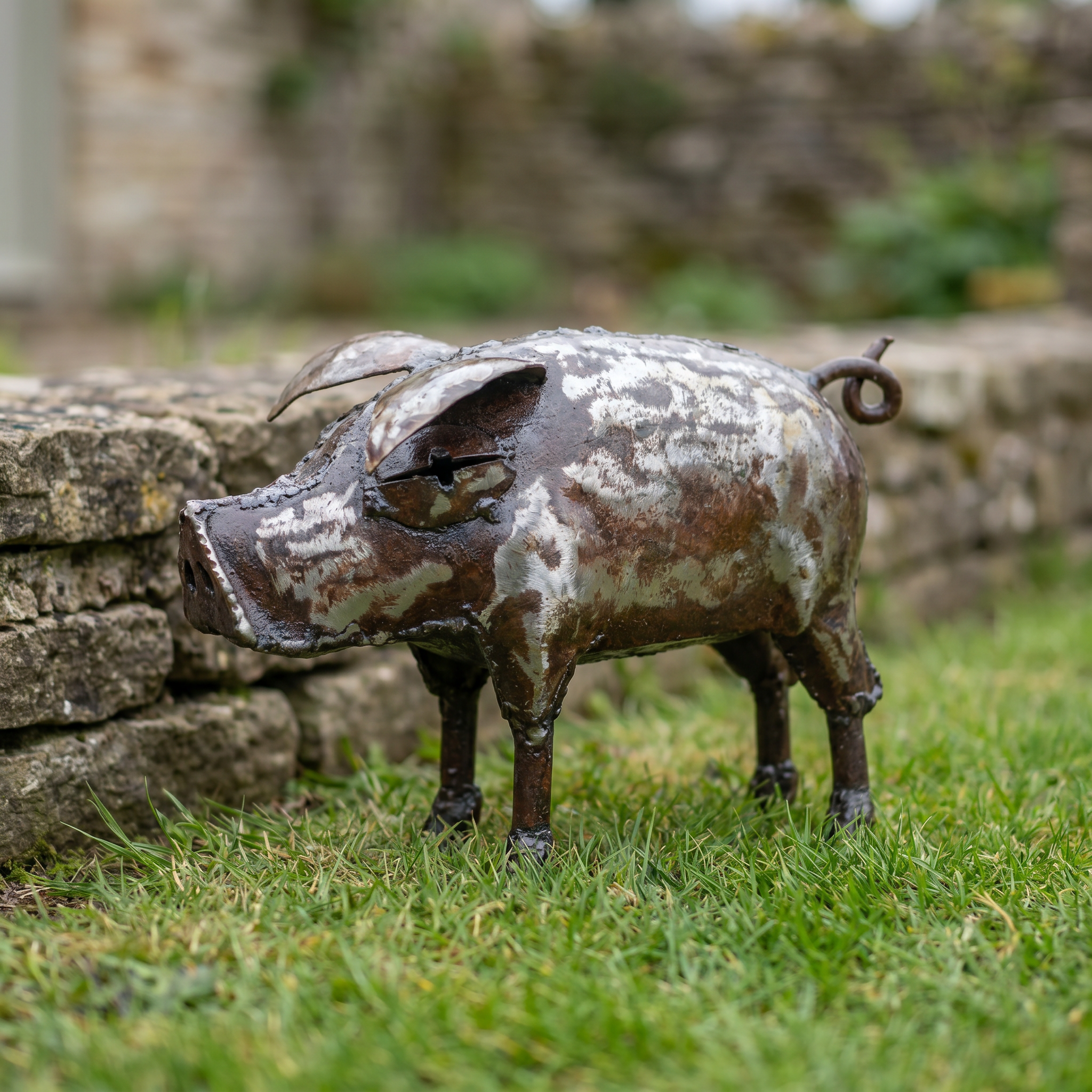 Pig Metal Sculpture - Small