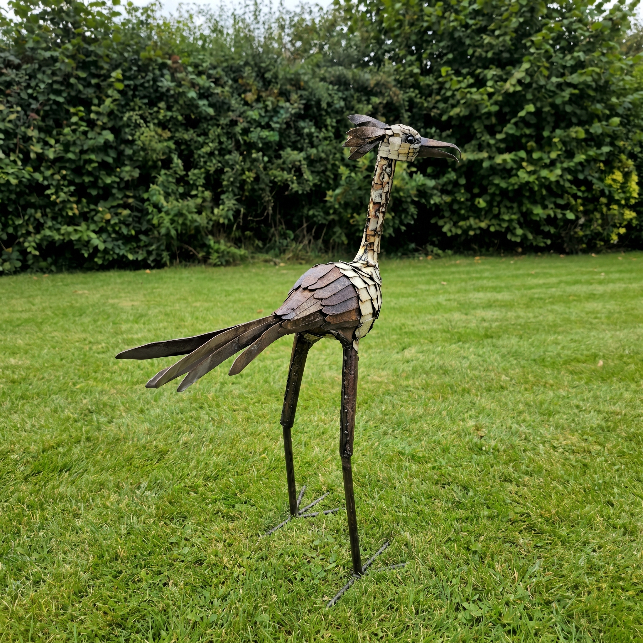 White Secretary Metal Sculpture