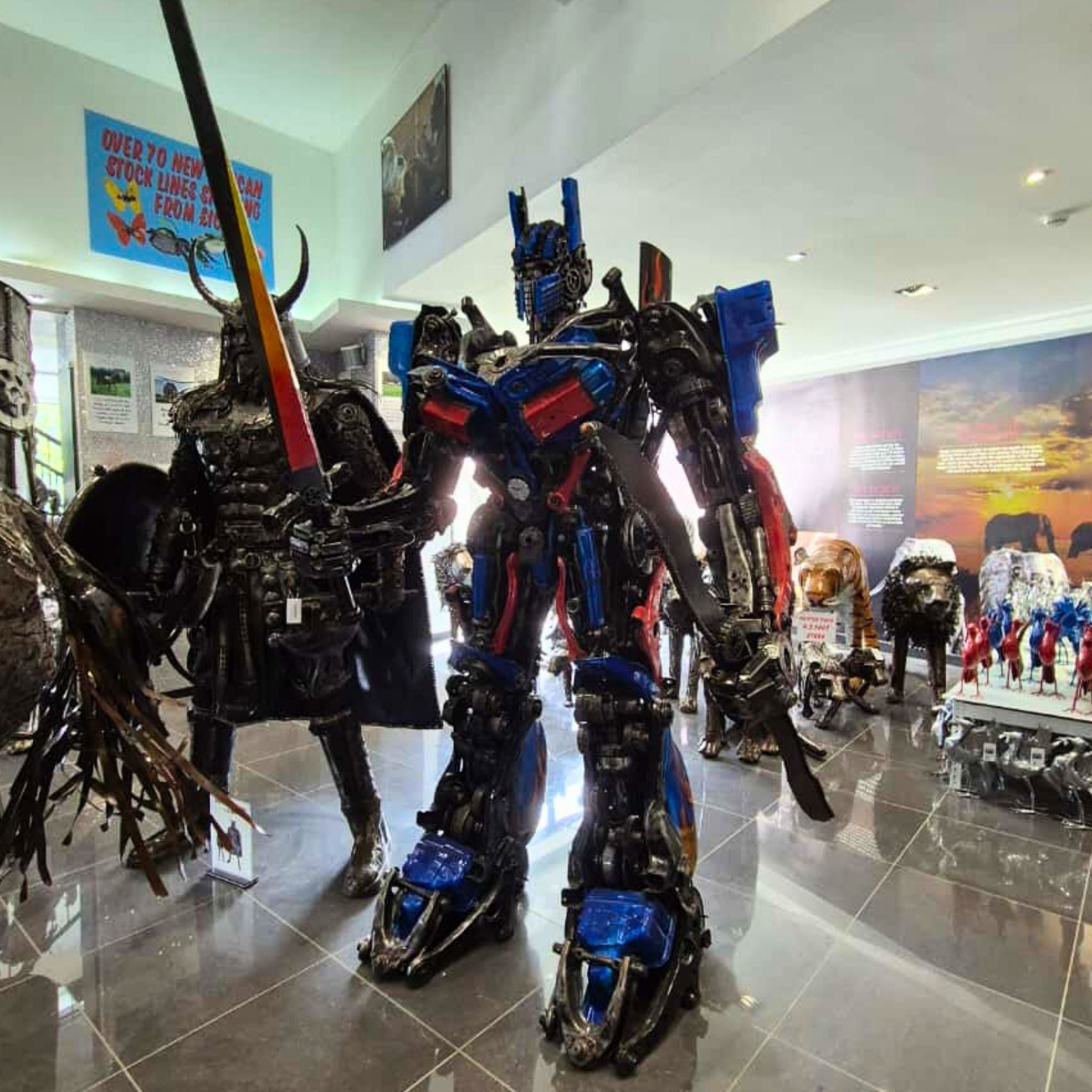 Optimus Prime - Life Size Metal Sculpture