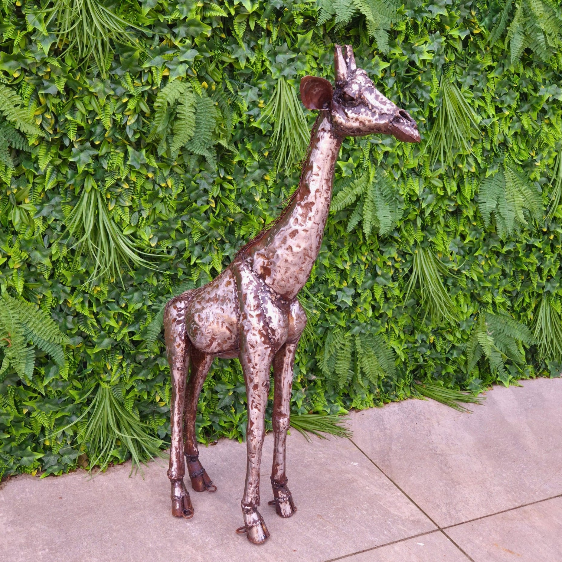 Giraffe Metal Sculpture 3ft