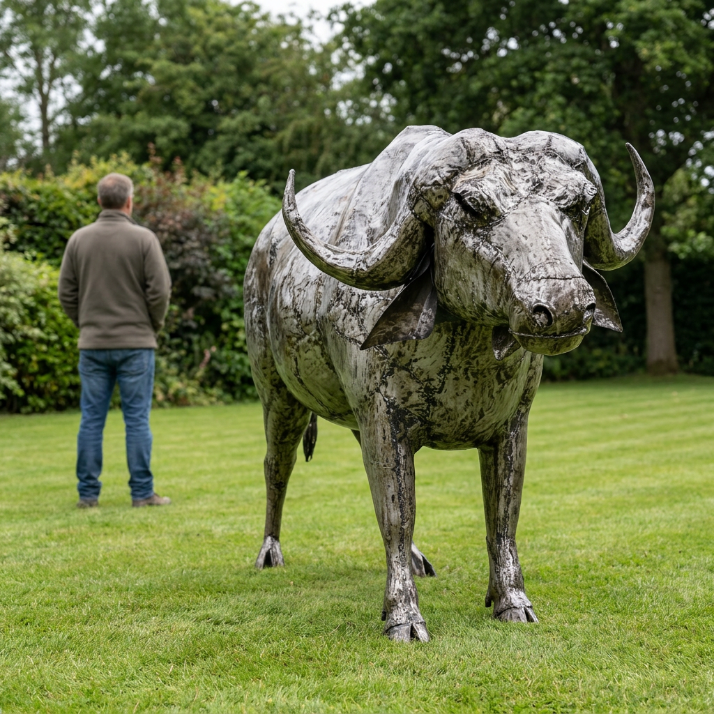 Buffalo Metal Sculpture