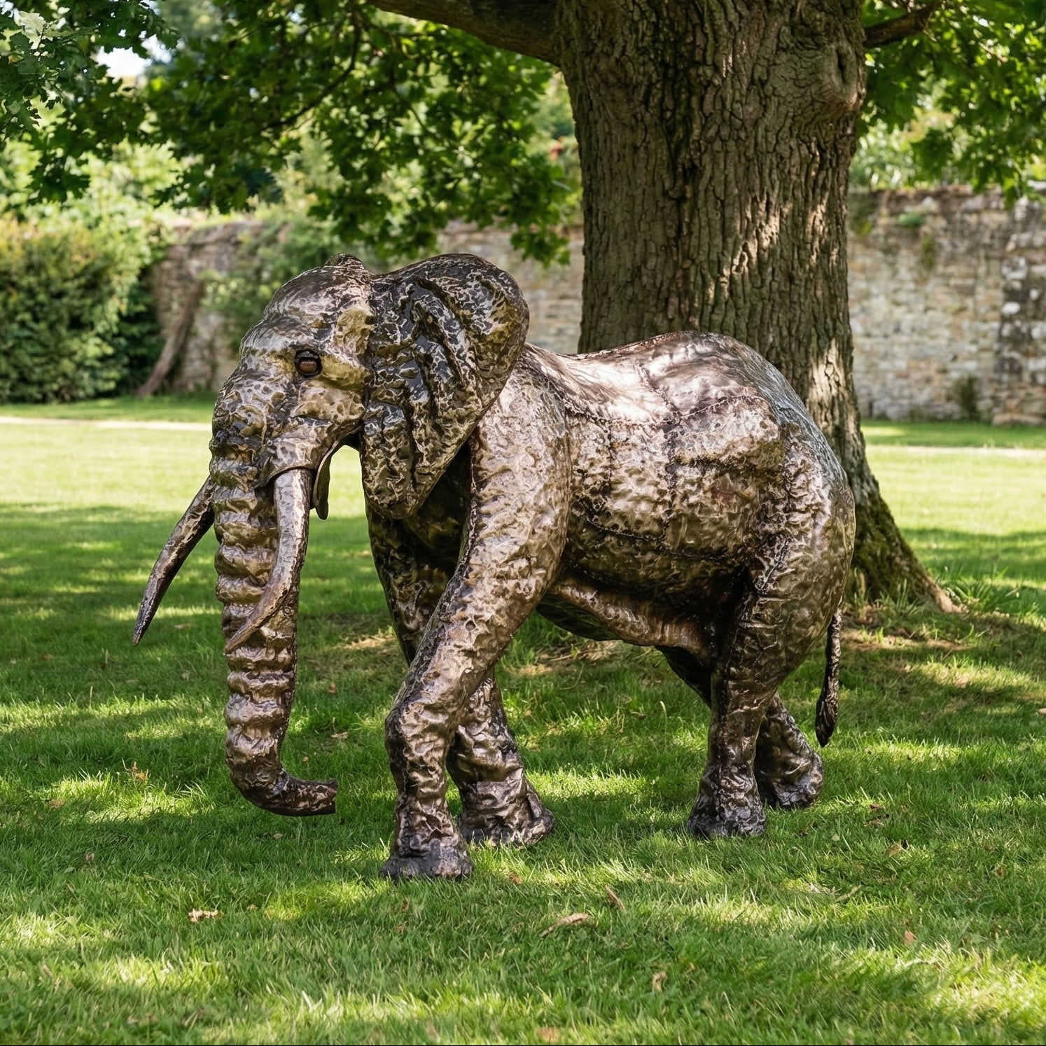 Elephant Metal Sculpture 4ft