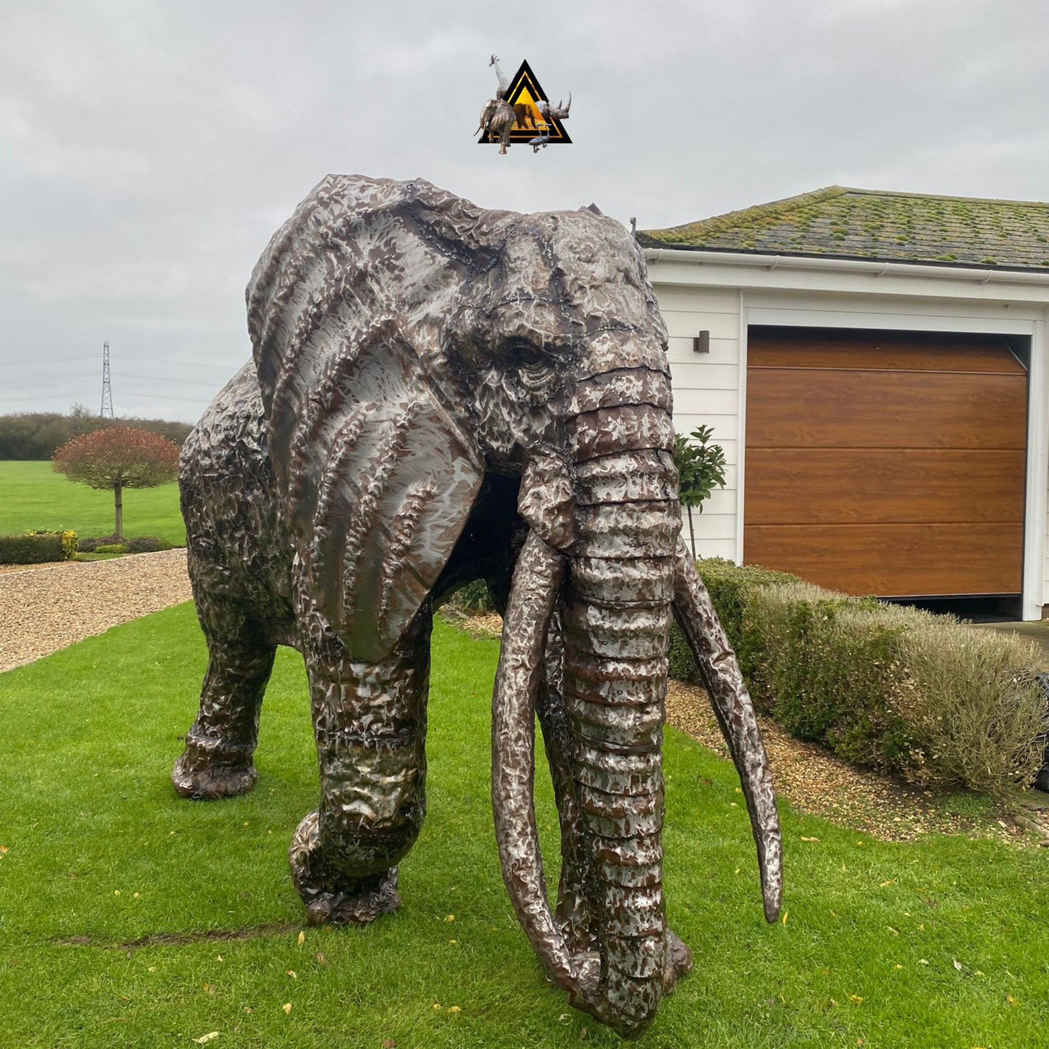 Elephant Metal Sculpture 6ft