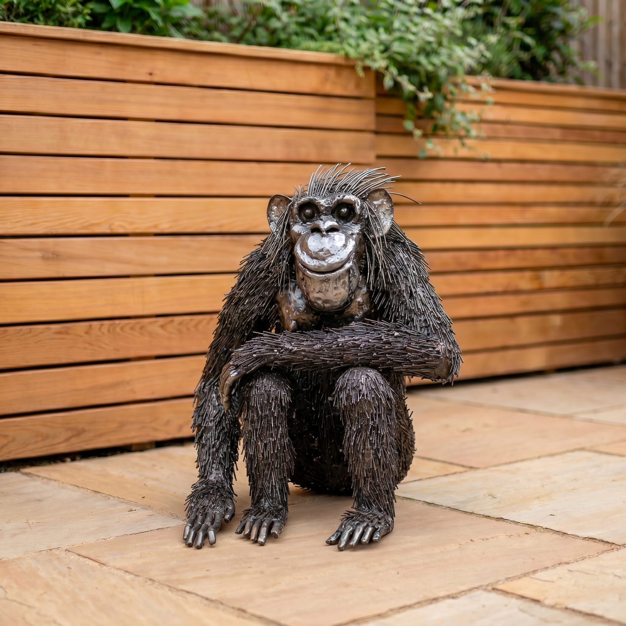 Low Resting Chimpanzee Sculpture