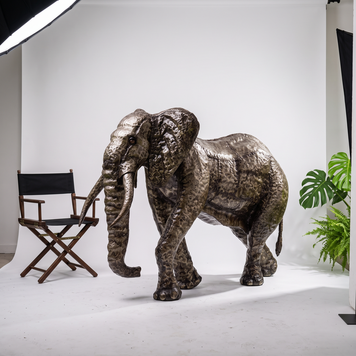 Elephant Metal Sculpture 4ft