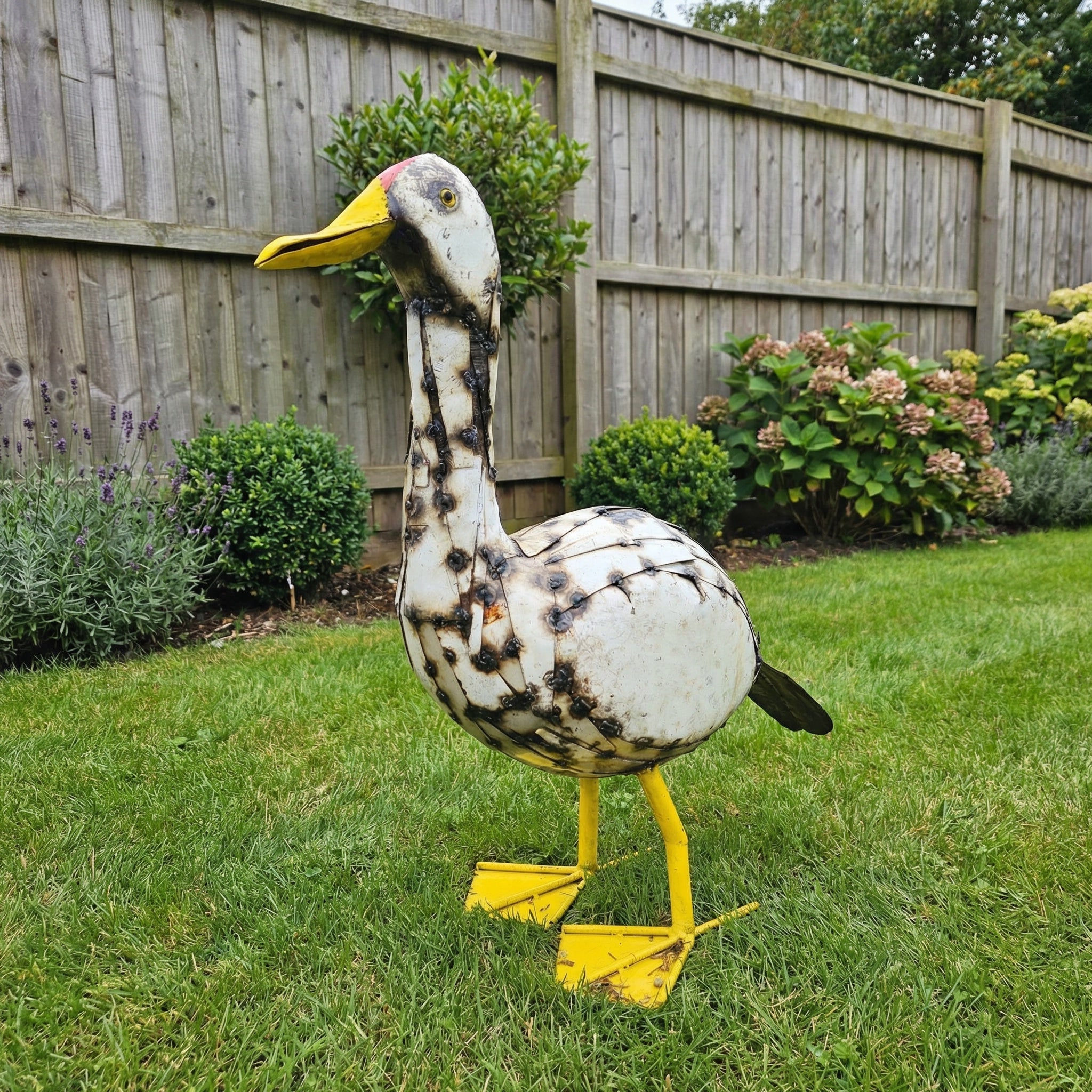White Goose Metal Sculpture