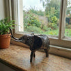 Miniature Elephant Metal Sculpture