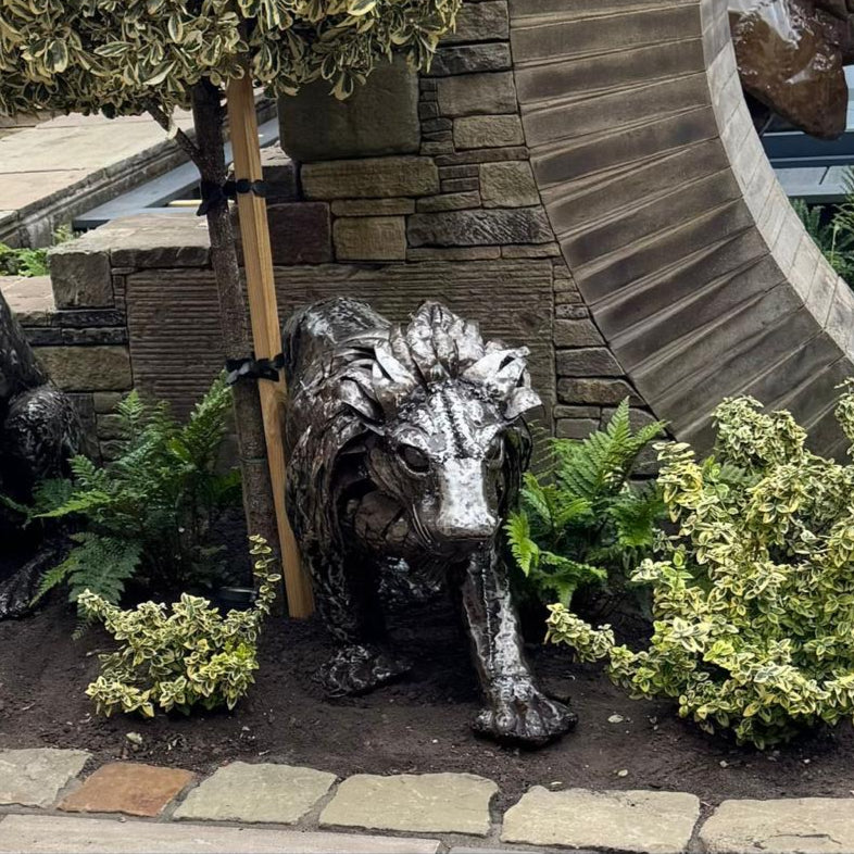 Lion Metal Sculpture 2ft