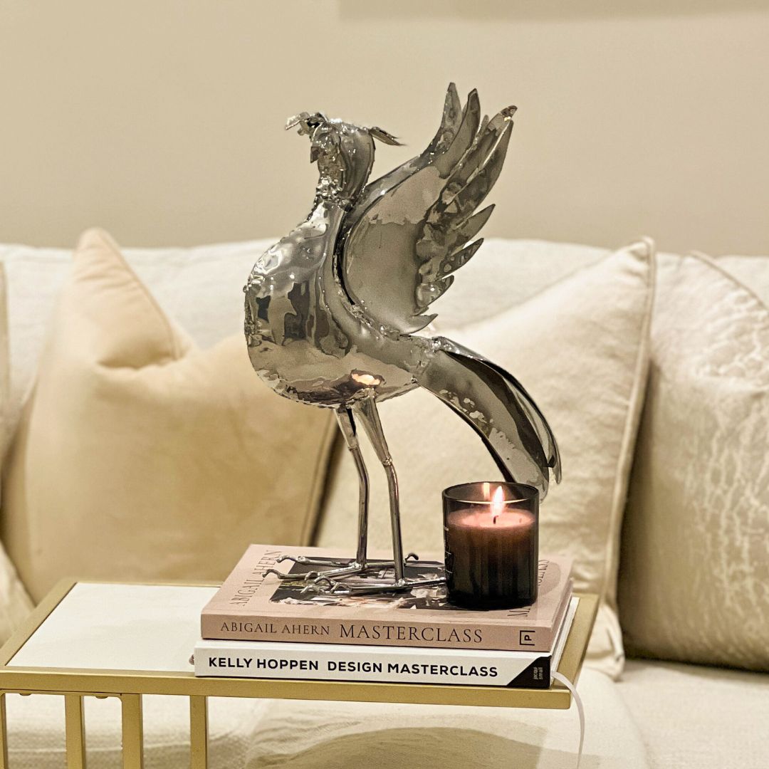 Chrome Liver bird | Limited Edition - Pangea Sculptures