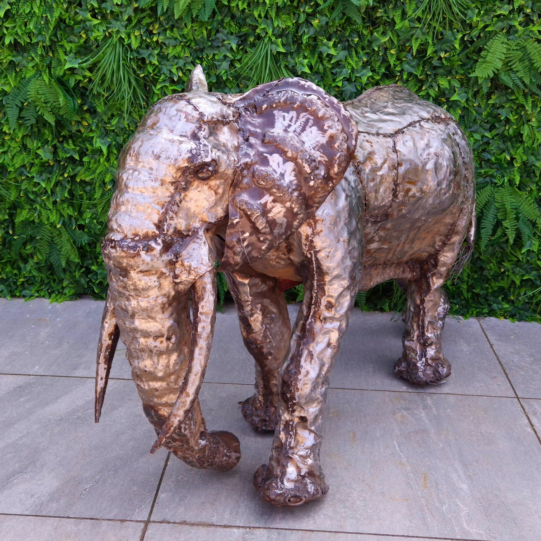 Elephant Metal Sculpture 3ft - Pangea Sculptures