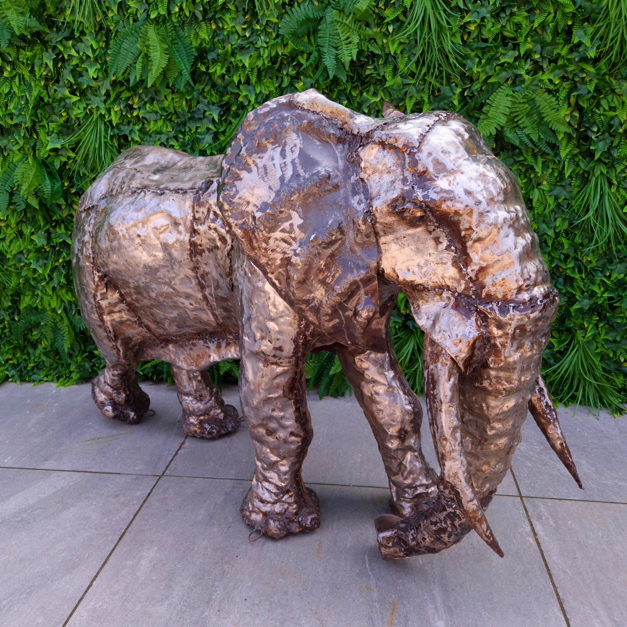 Elephant Metal Sculpture 3ft - Pangea Sculptures