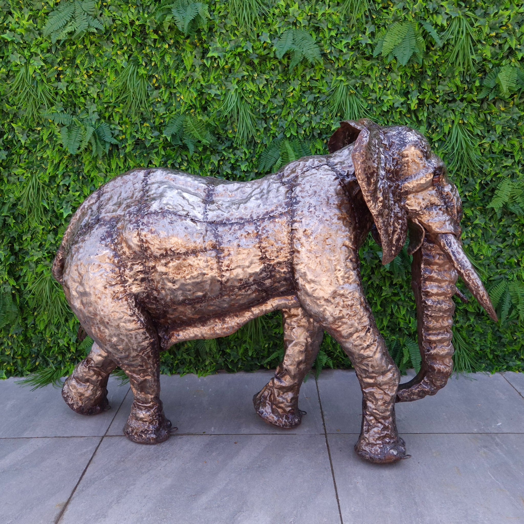 Elephant Metal Sculpture 4ft - Pangea Sculptures