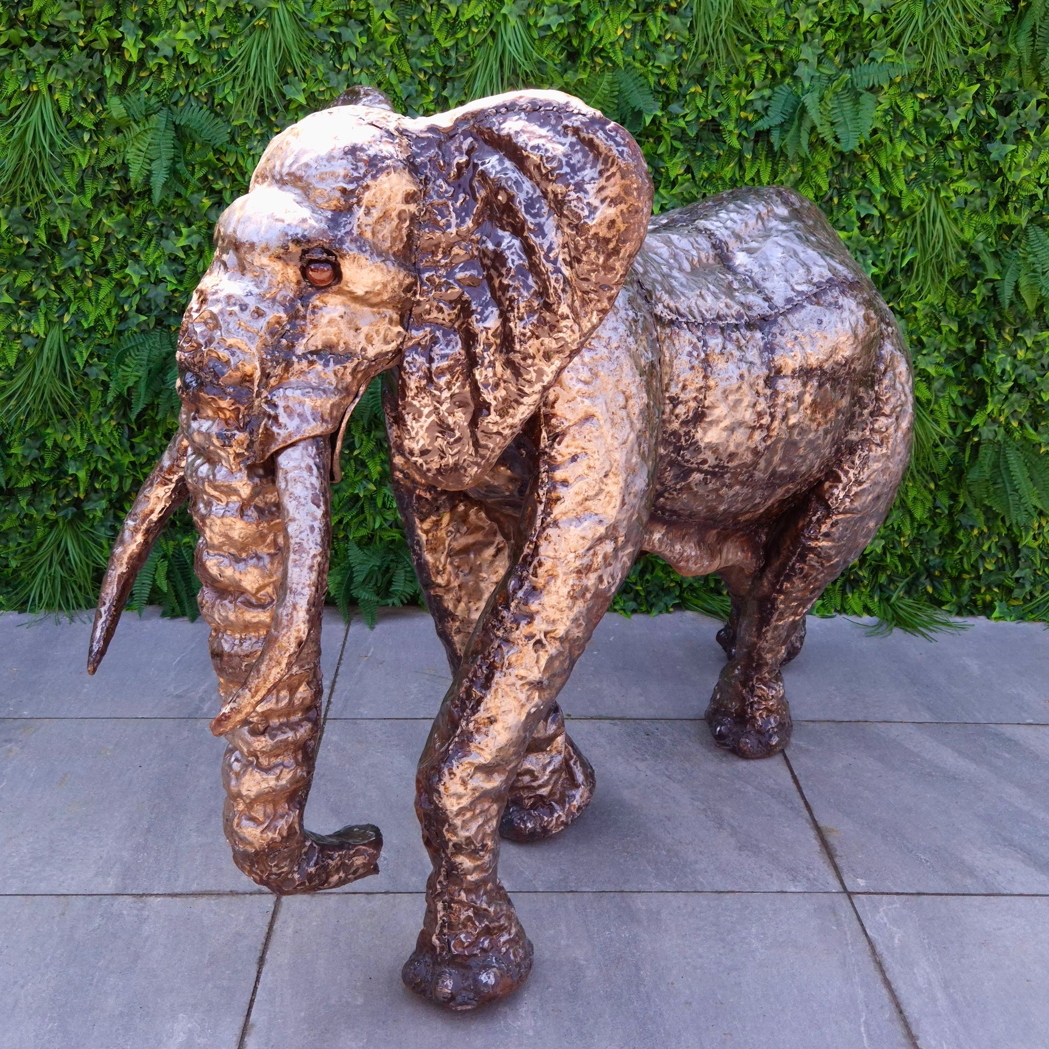 Elephant Metal Sculpture 4ft - Pangea Sculptures