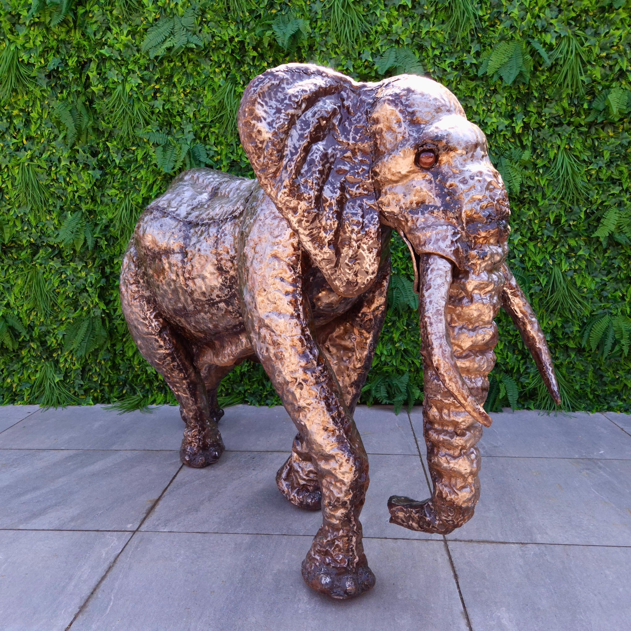 Elephant Metal Sculpture 4ft - Pangea Sculptures
