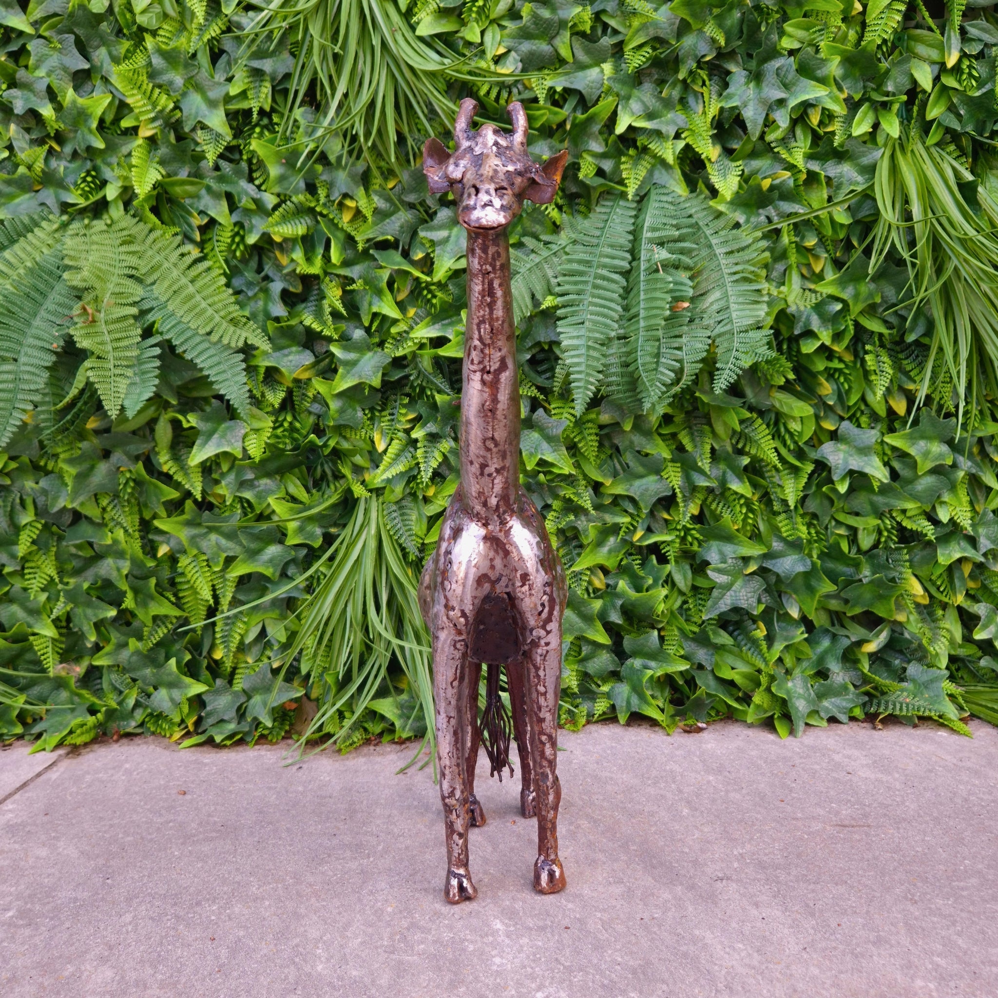 Giraffe Metal Sculpture 1ft - Pangea Sculptures