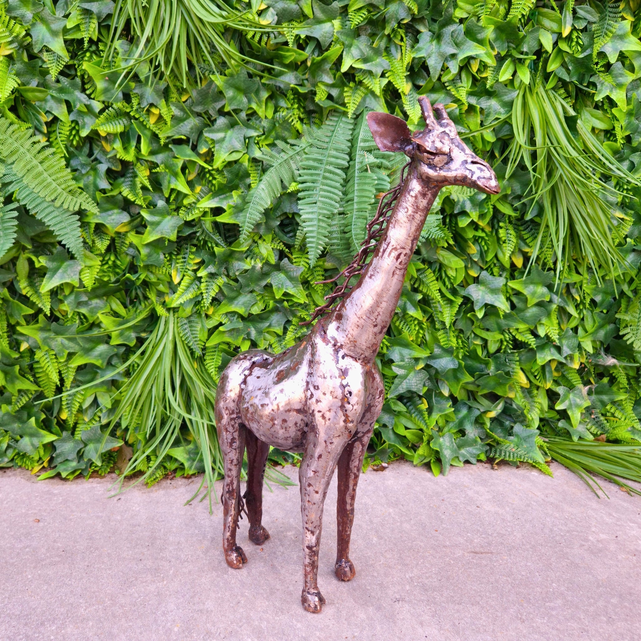 Giraffe Metal Sculpture 1ft - Pangea Sculptures