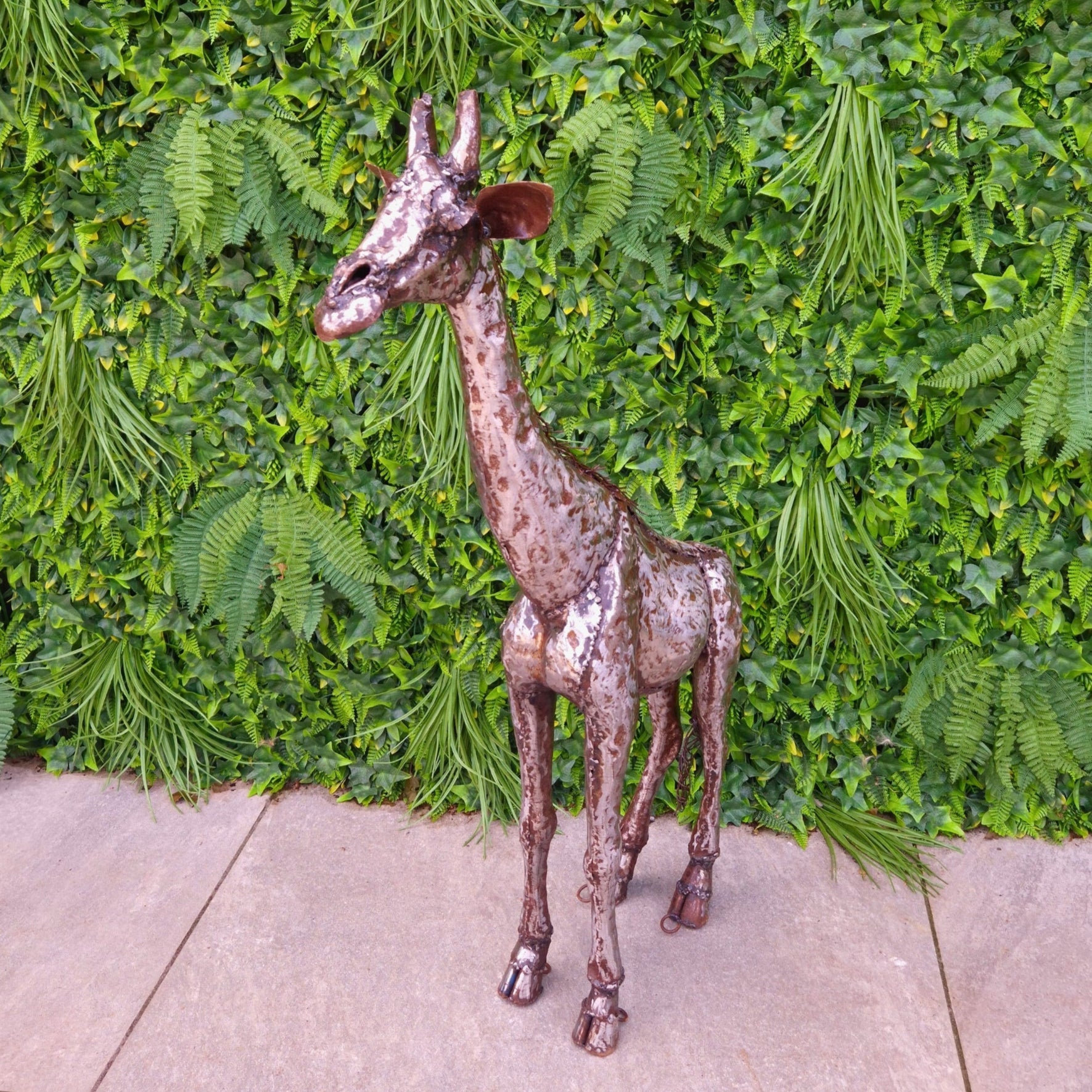 Giraffe Metal Sculpture 2.5ft - Pangea Sculptures