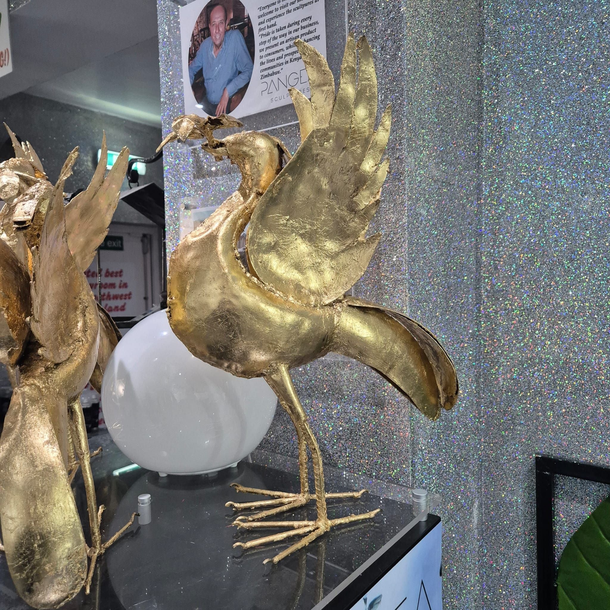 Limited Edition - Gold Liver Bird - Pangea Sculptures