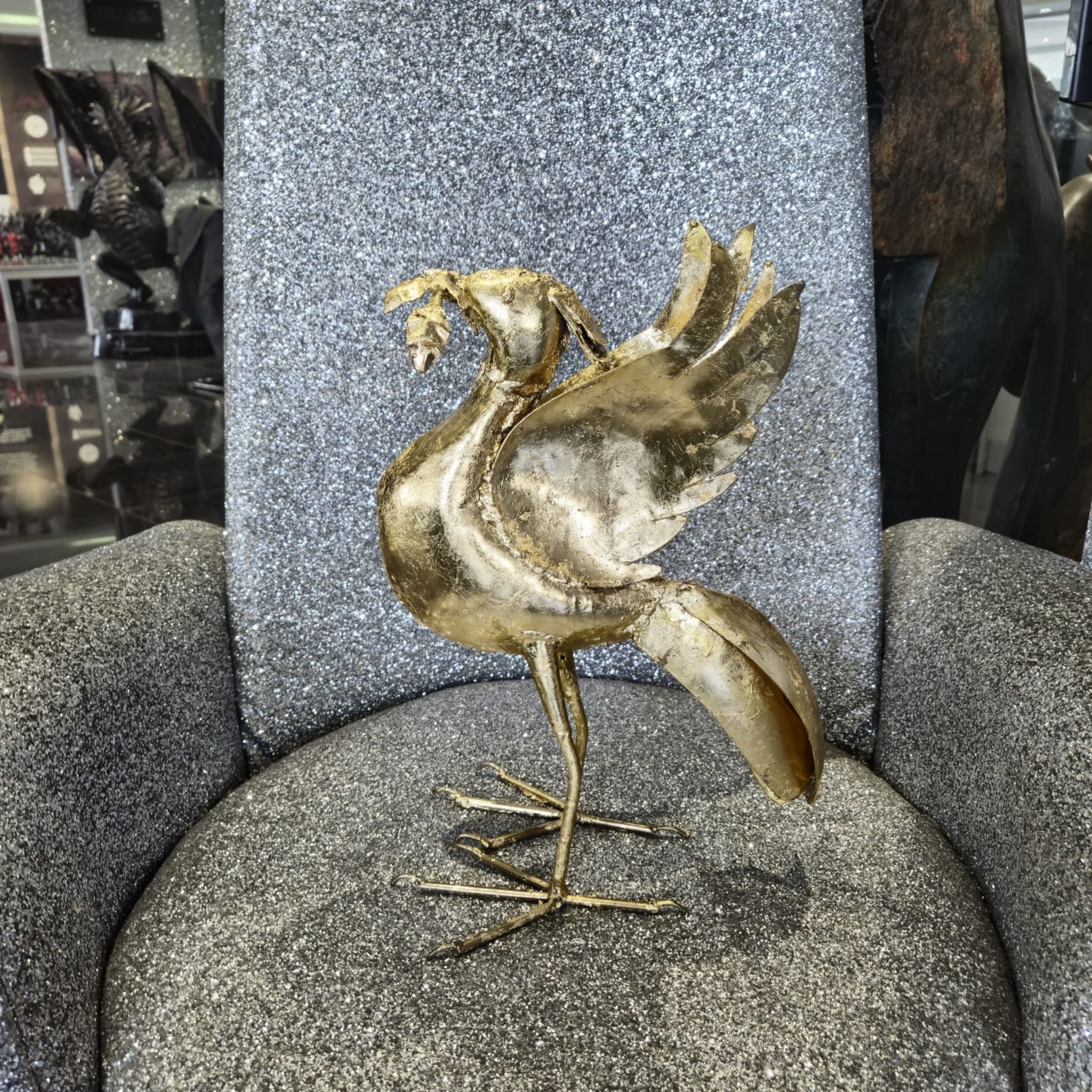 Limited Edition - Gold Liver Bird - Pangea Sculptures