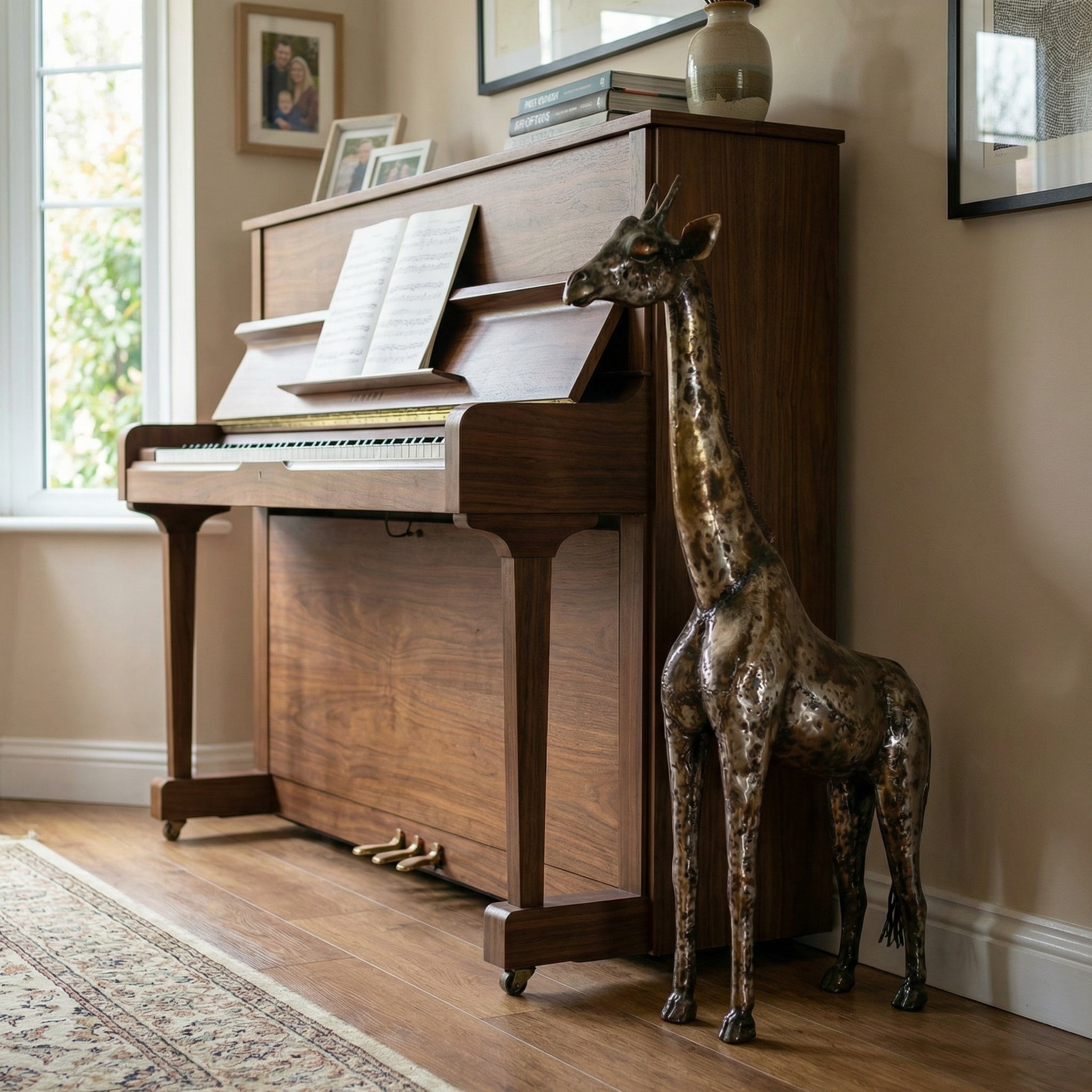 Giraffe Metal Sculpture 2ft