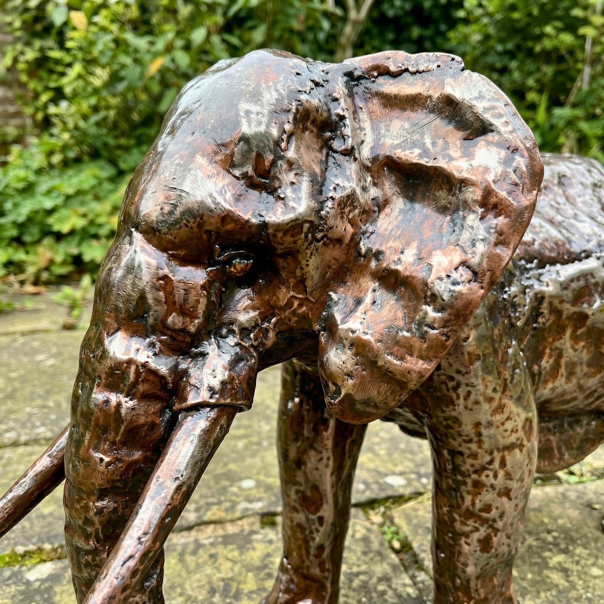 Elephant Metal Sculpture 2ft