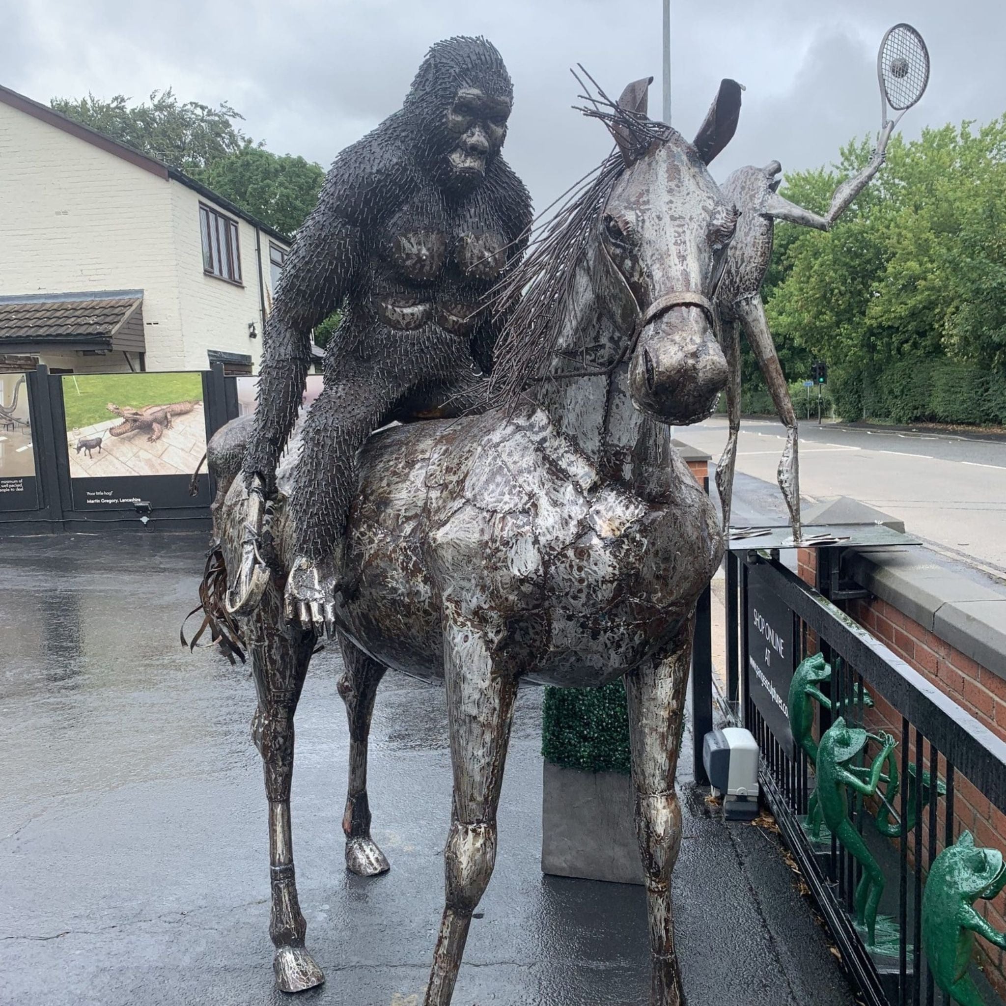 Ape on Horseback - Pangea Sculptures