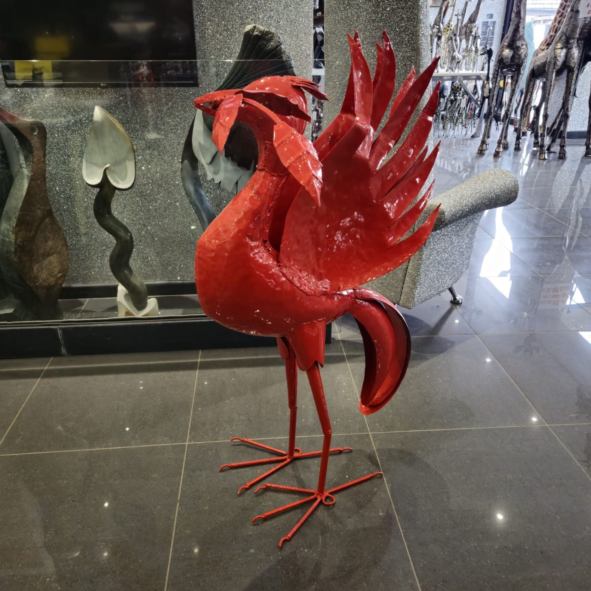 Blue & Red Liver birds | Limited Edition - Pangea Sculptures