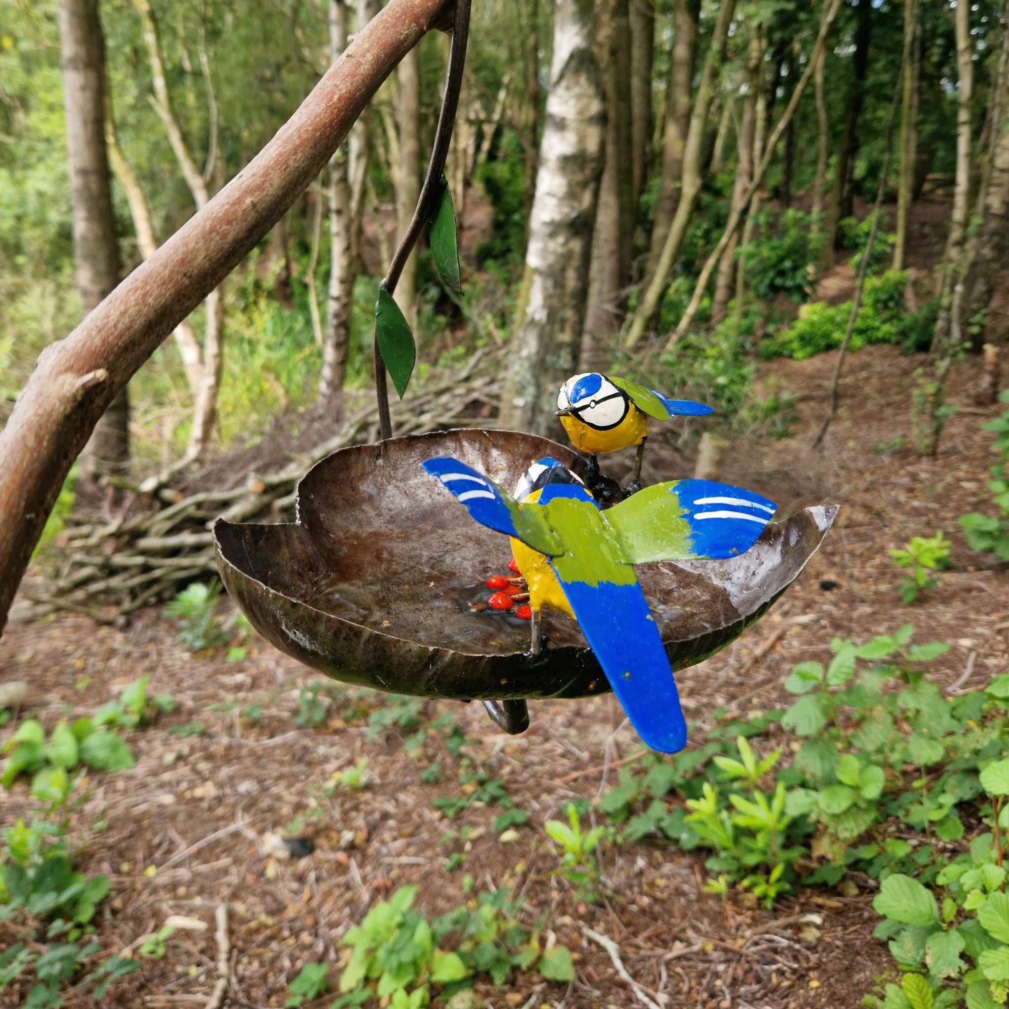 Blue Tit Bird Bath - Pangea Sculptures