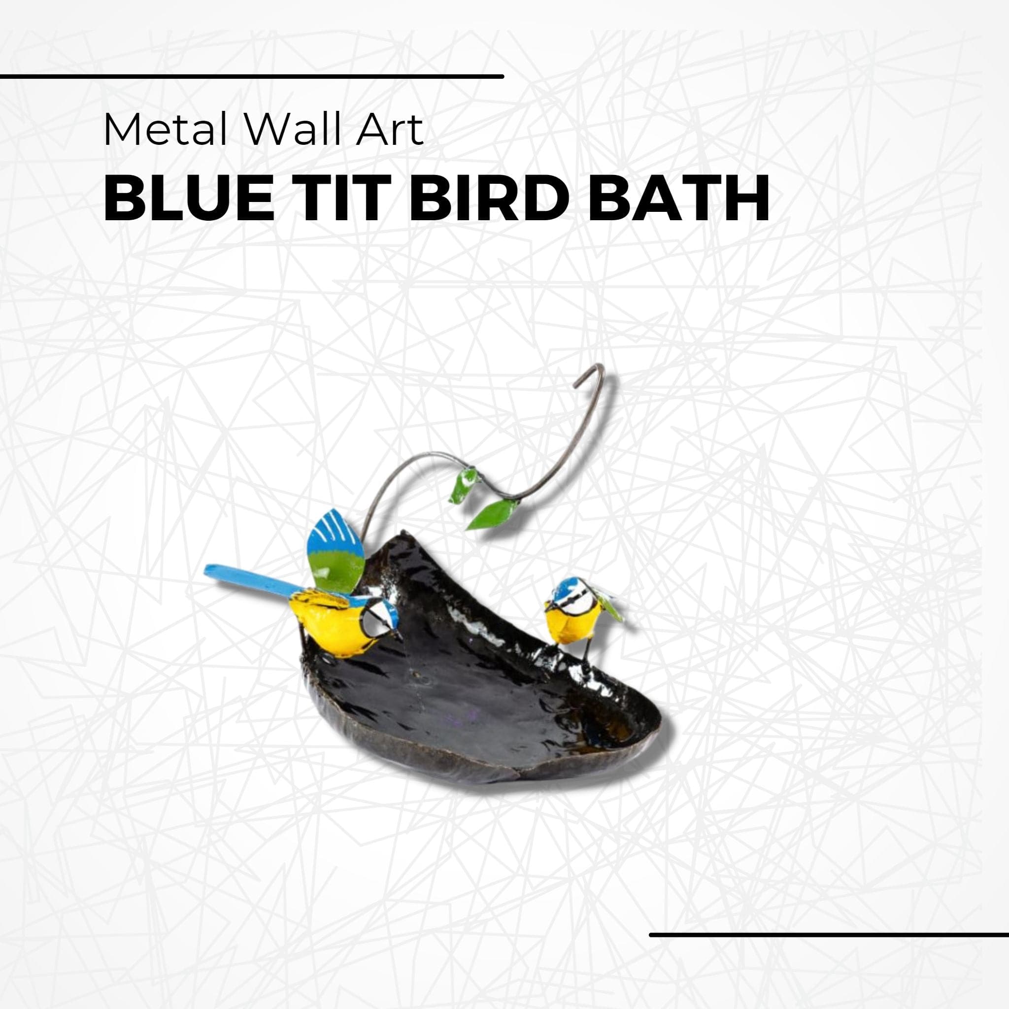 Blue Tit Bird Bath - Pangea Sculptures