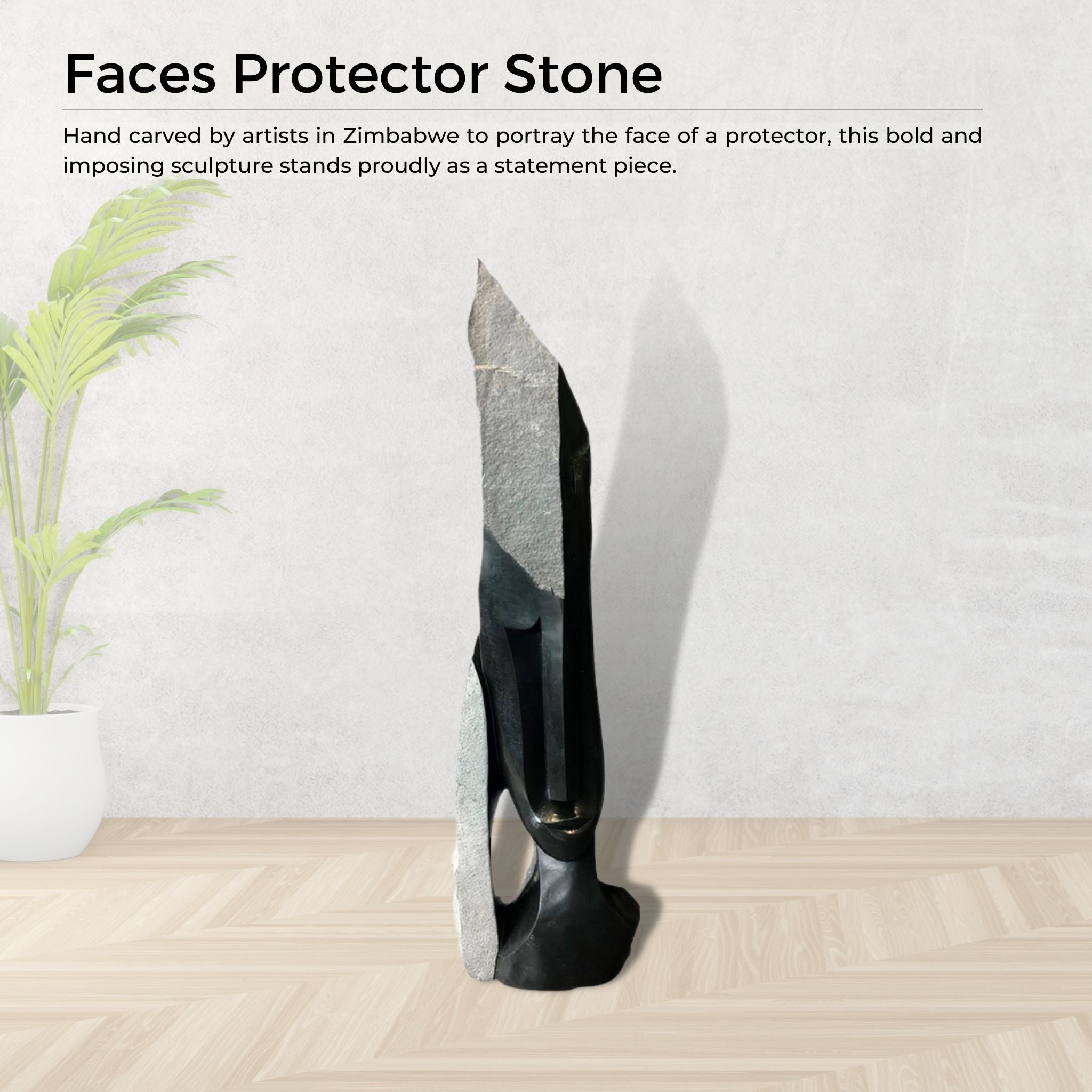 Faces Protector Stone - Pangea Sculptures