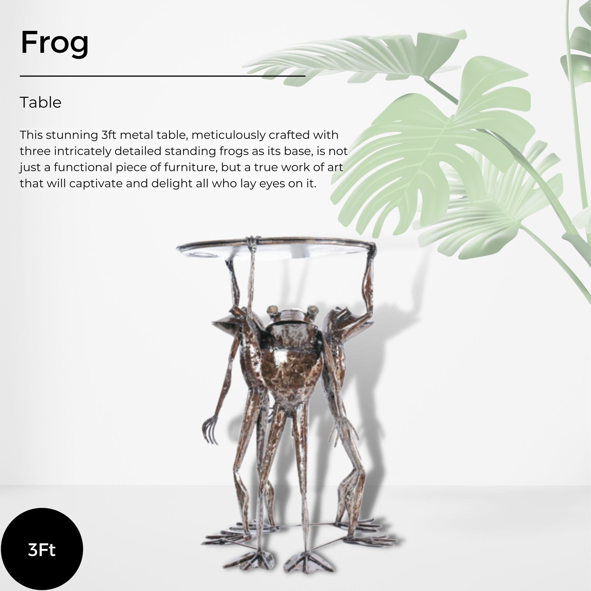 Frog Table - Pangea Sculptures