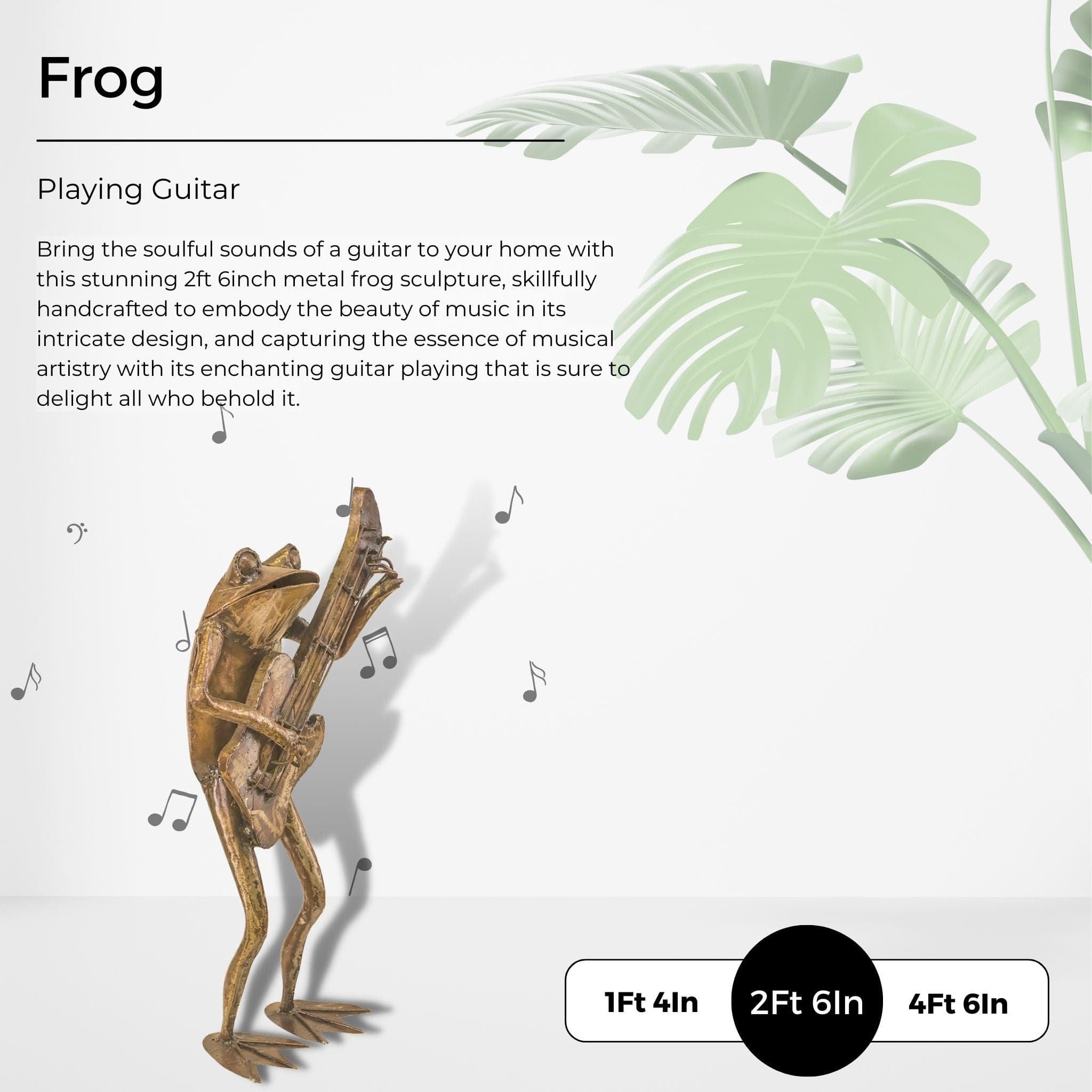 Guitar Frog - Pangea Sculptures