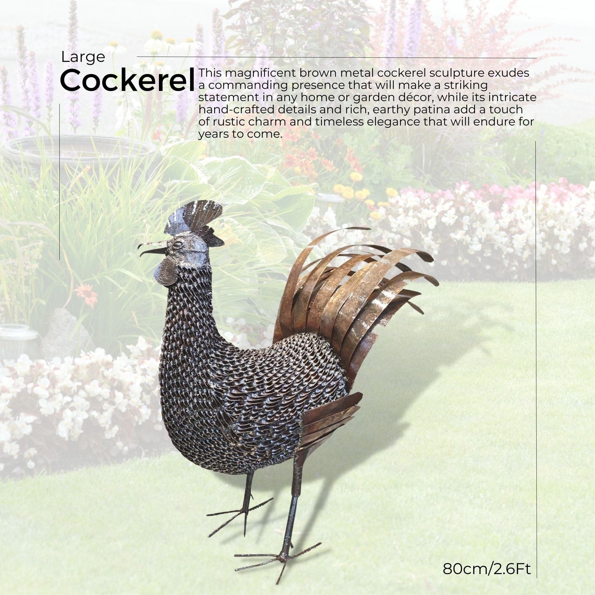 Large Cockerel - Pangea Sculptures