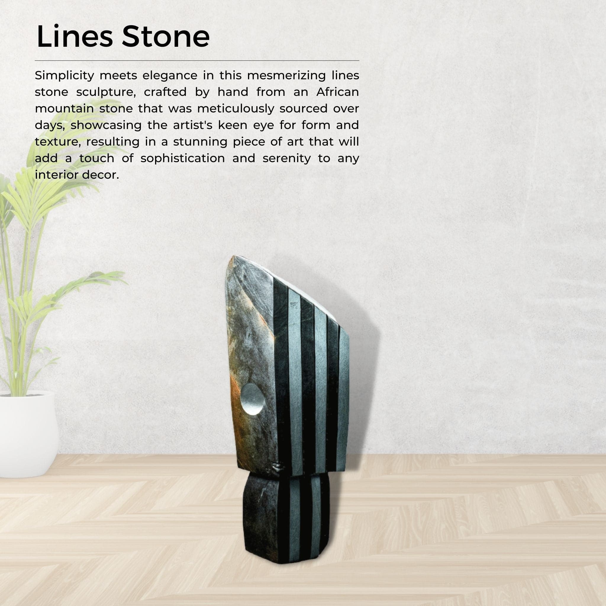 Lines Stone - Pangea Sculptures