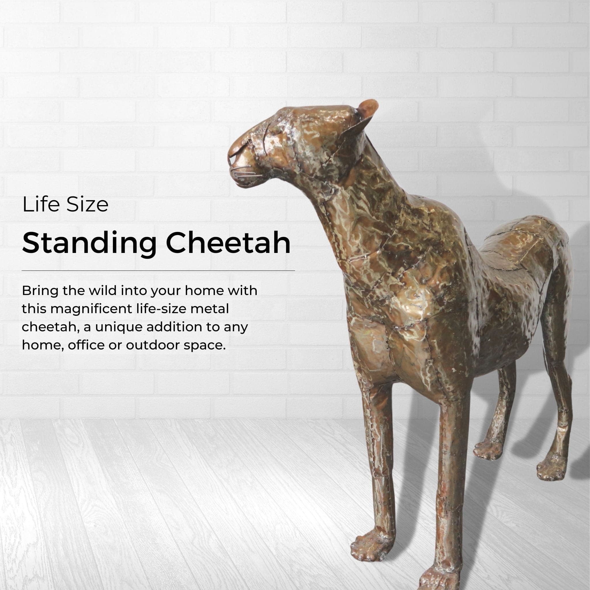 Natural Cheetah - Pangea Sculptures