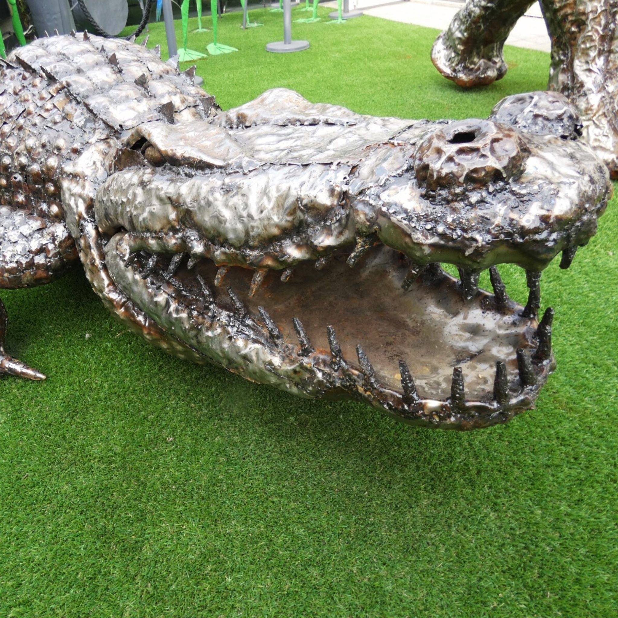 Natural Crocodile - Pangea Sculptures