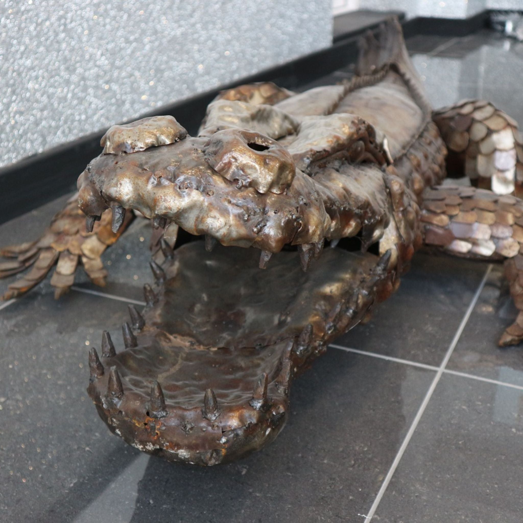 Natural Crocodile - Pangea Sculptures