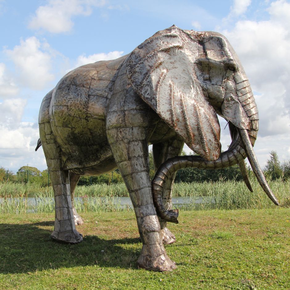 Natural Elephant - Pangea Sculptures