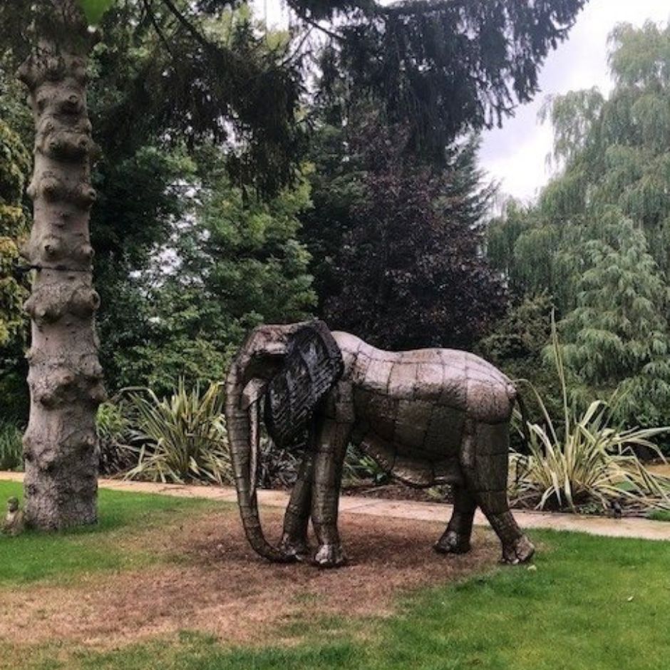 Natural Elephant - Pangea Sculptures