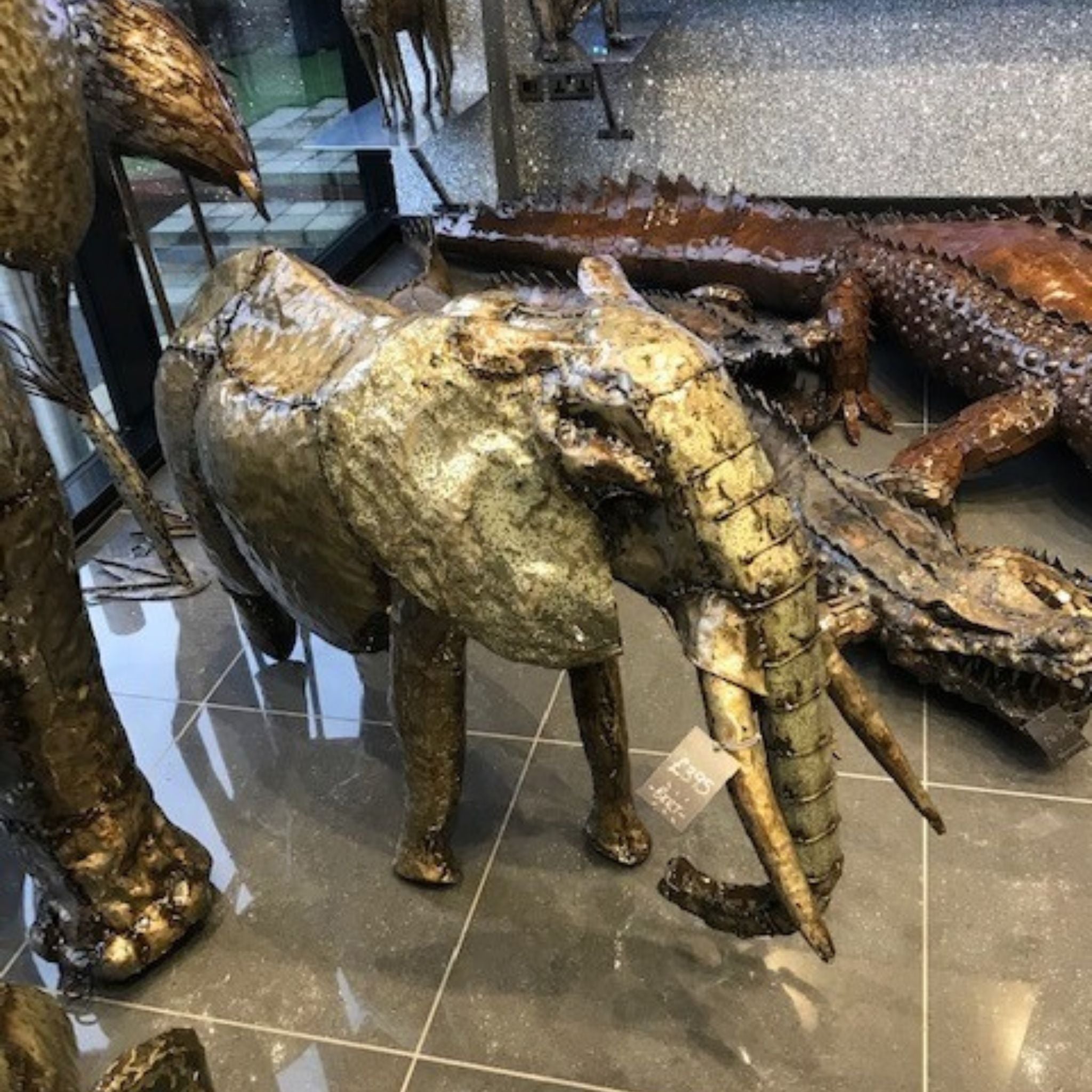 Natural Elephant - Pangea Sculptures