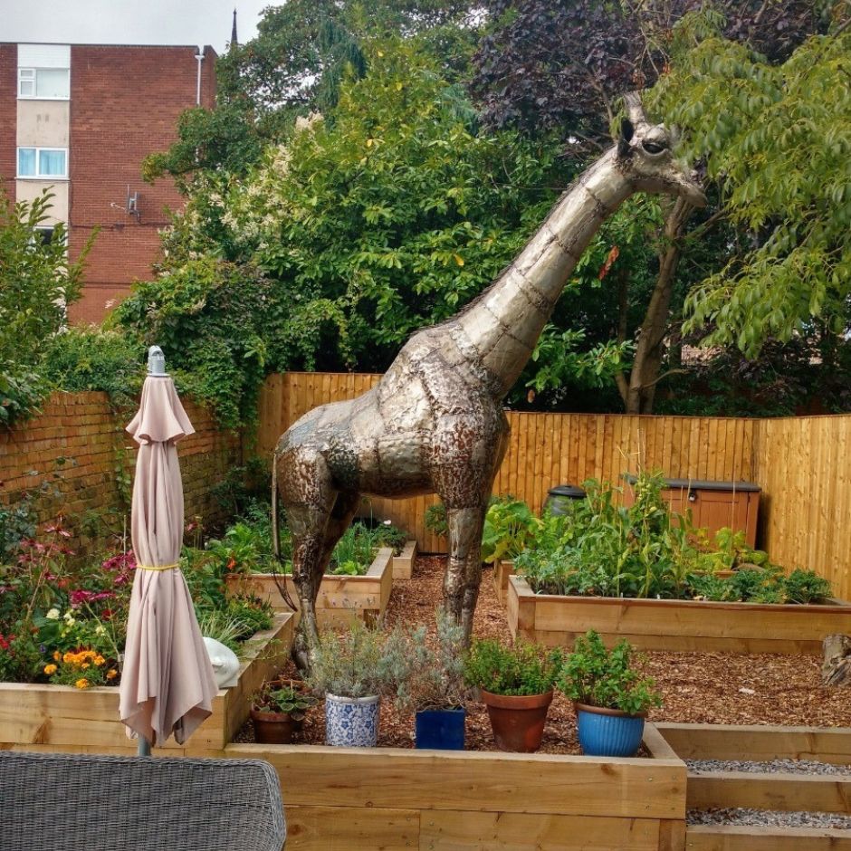 Natural Giraffe - Pangea Sculptures