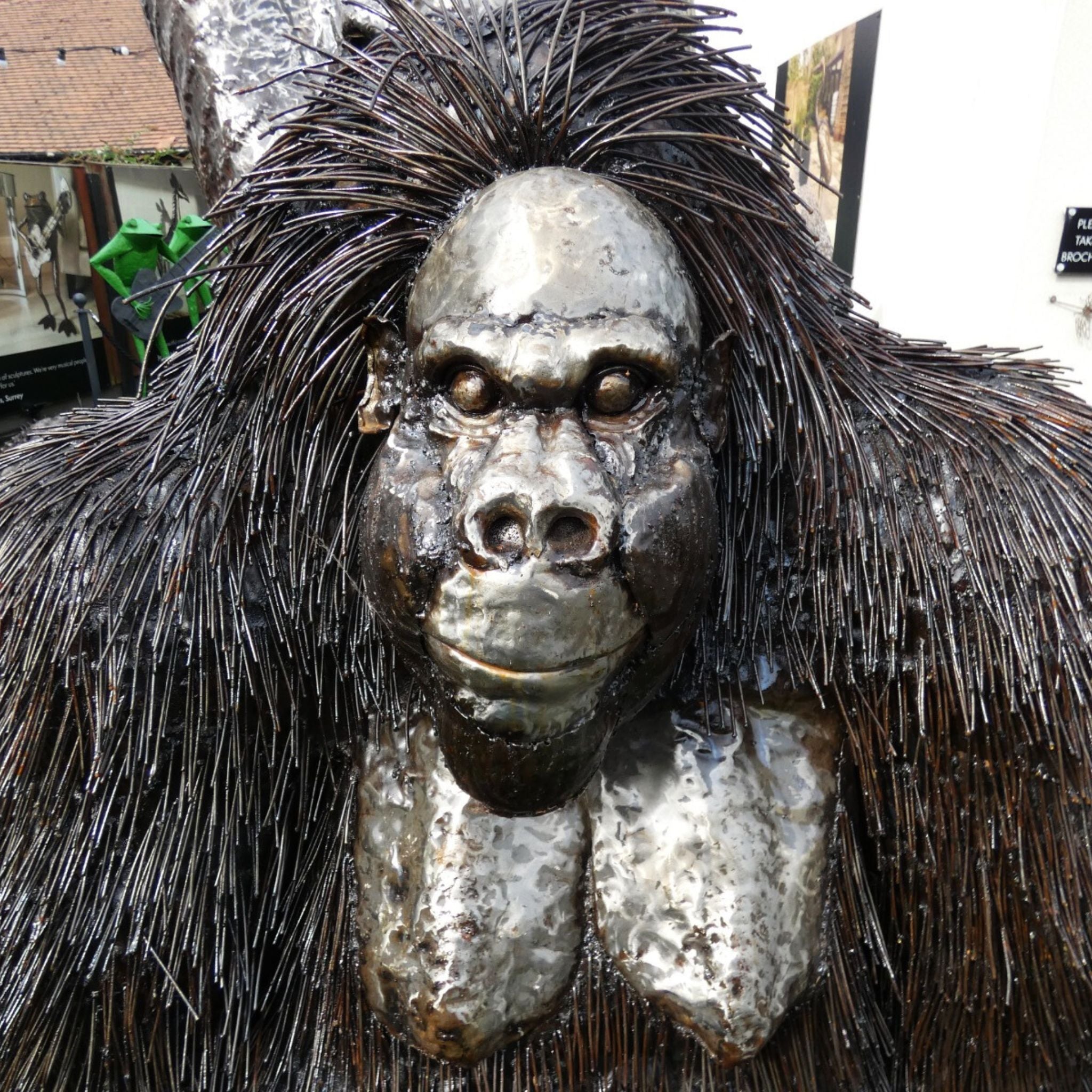 Natural Huge Gorilla - Pangea Sculptures