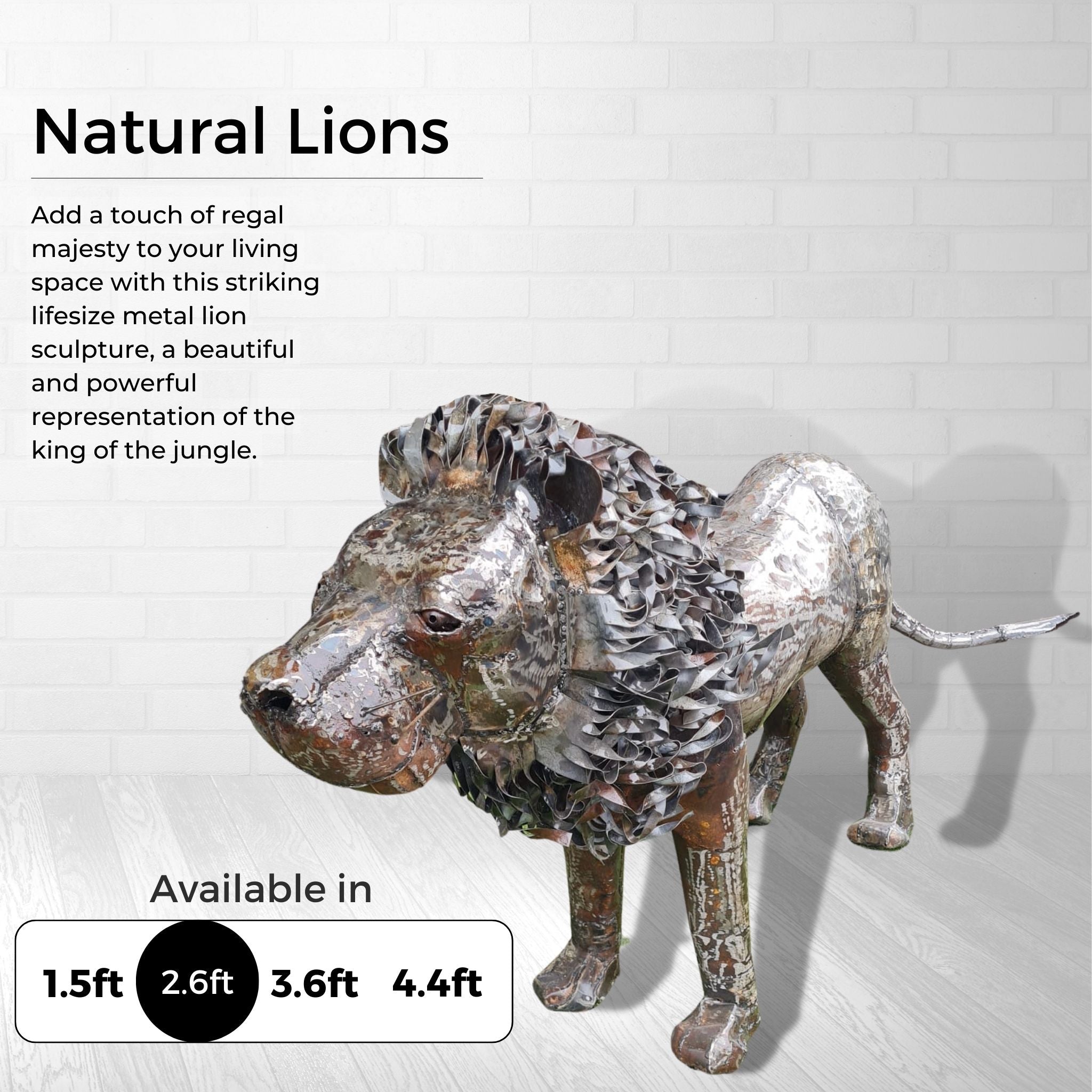 Natural Lions - Pangea Sculptures