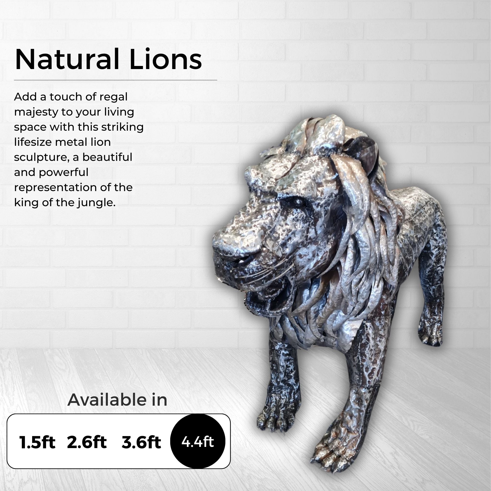 Natural Lions - Pangea Sculptures