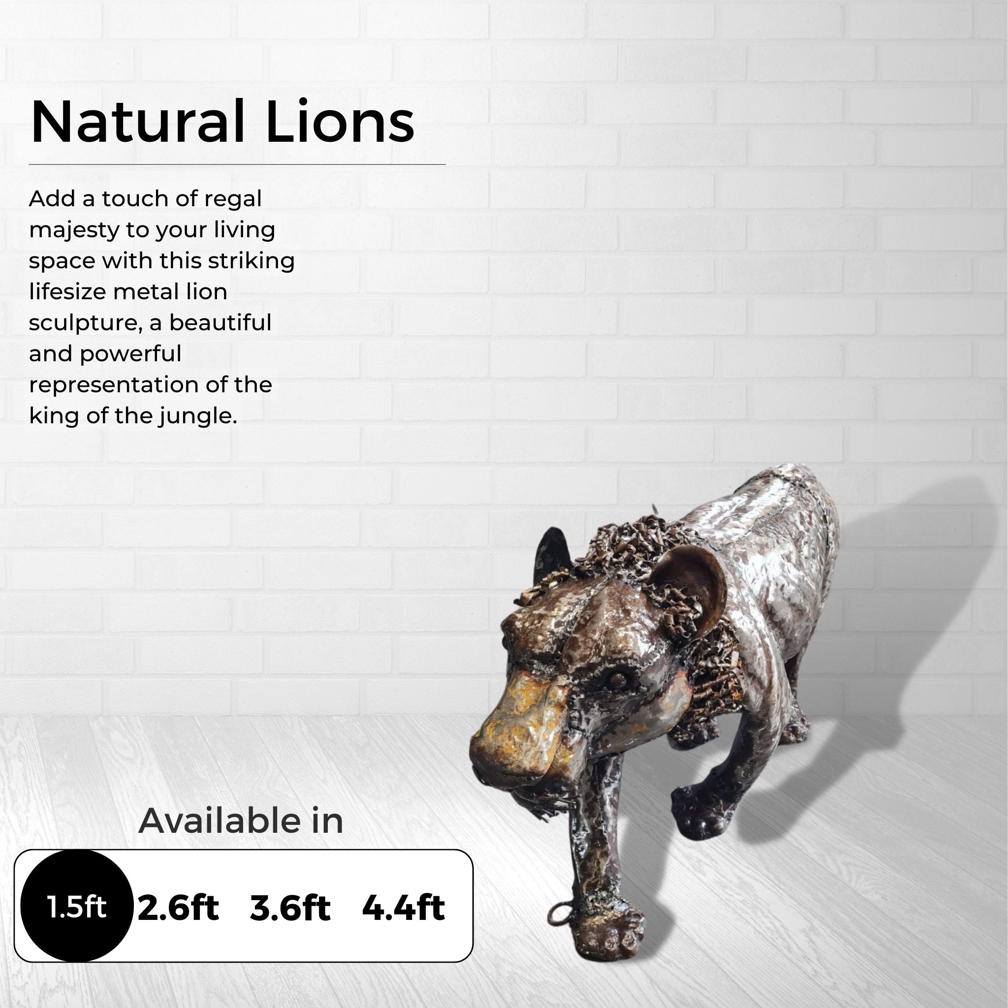Natural Lions - Pangea Sculptures